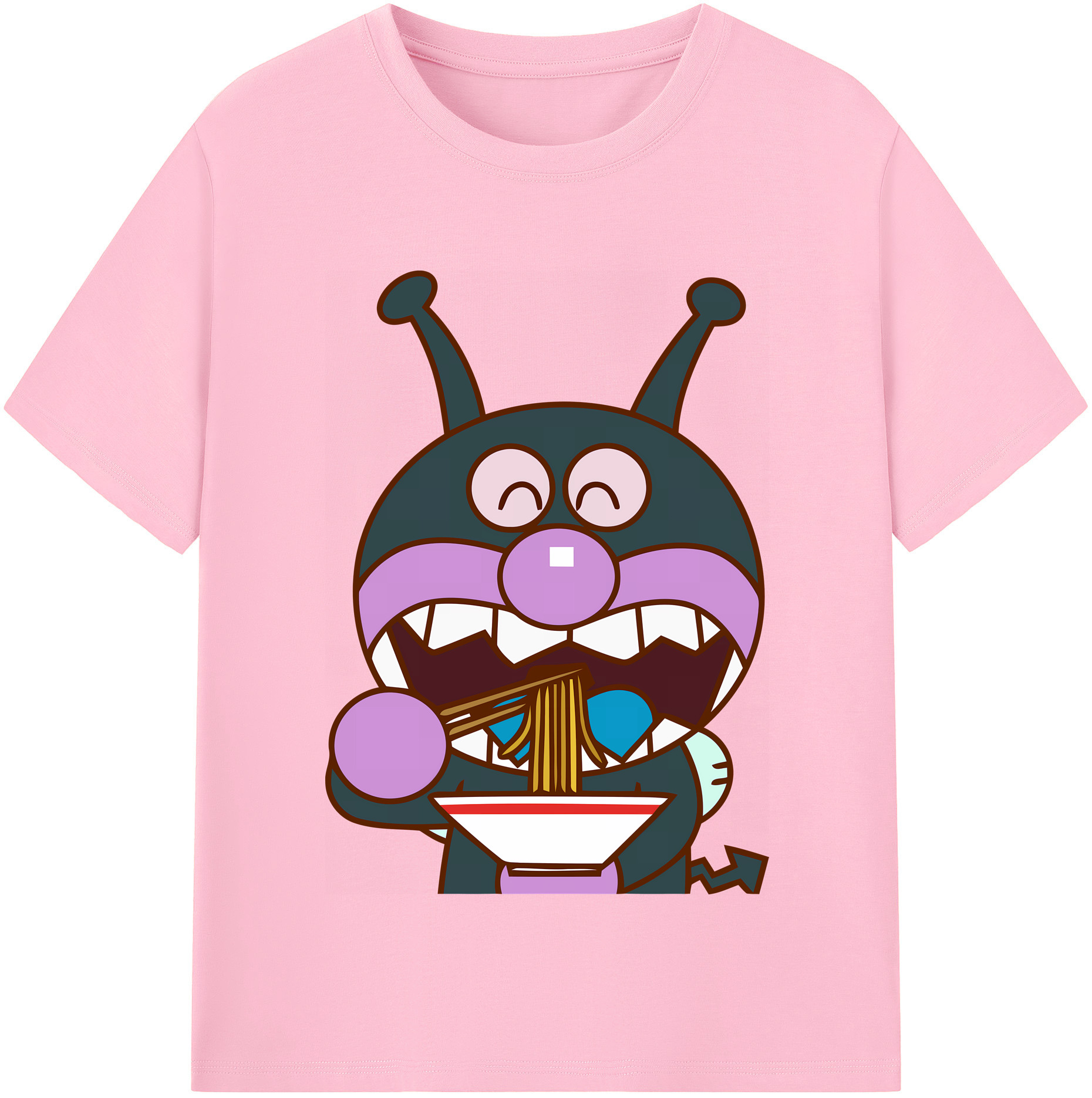 （画像用） アンパンマン Anpanman 綿100％半袖Tシャツ（フロントプリント）