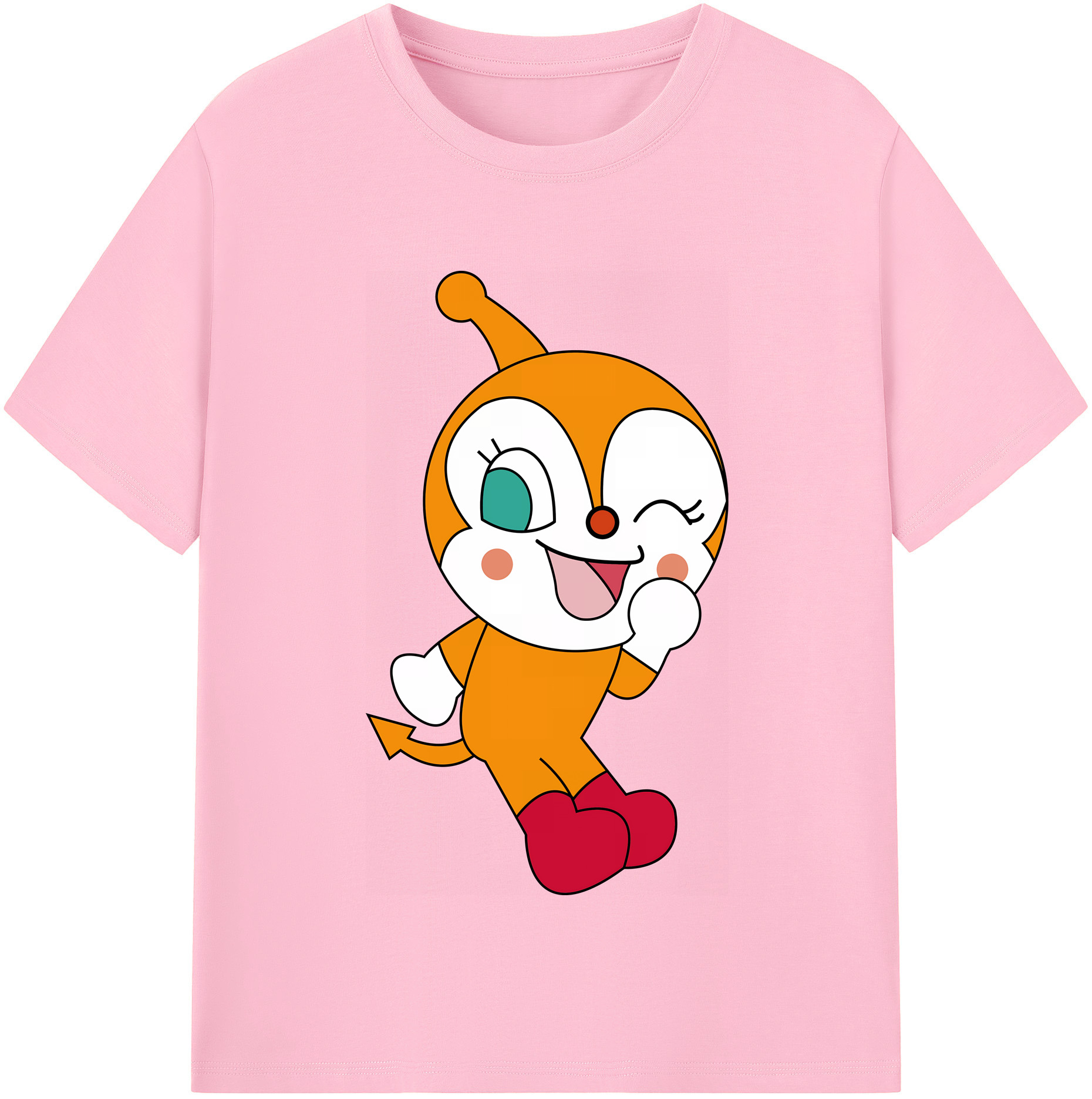 （画像用） アンパンマン Anpanman 綿100％半袖Tシャツ（フロントプリント）