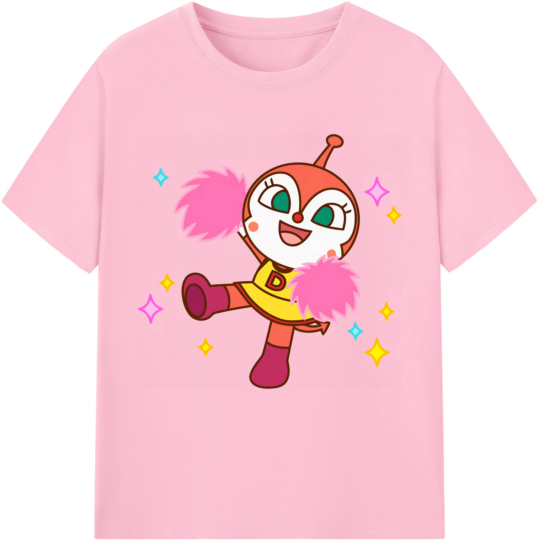 （画像用） アンパンマン Anpanman 綿100％半袖Tシャツ（フロントプリント）
