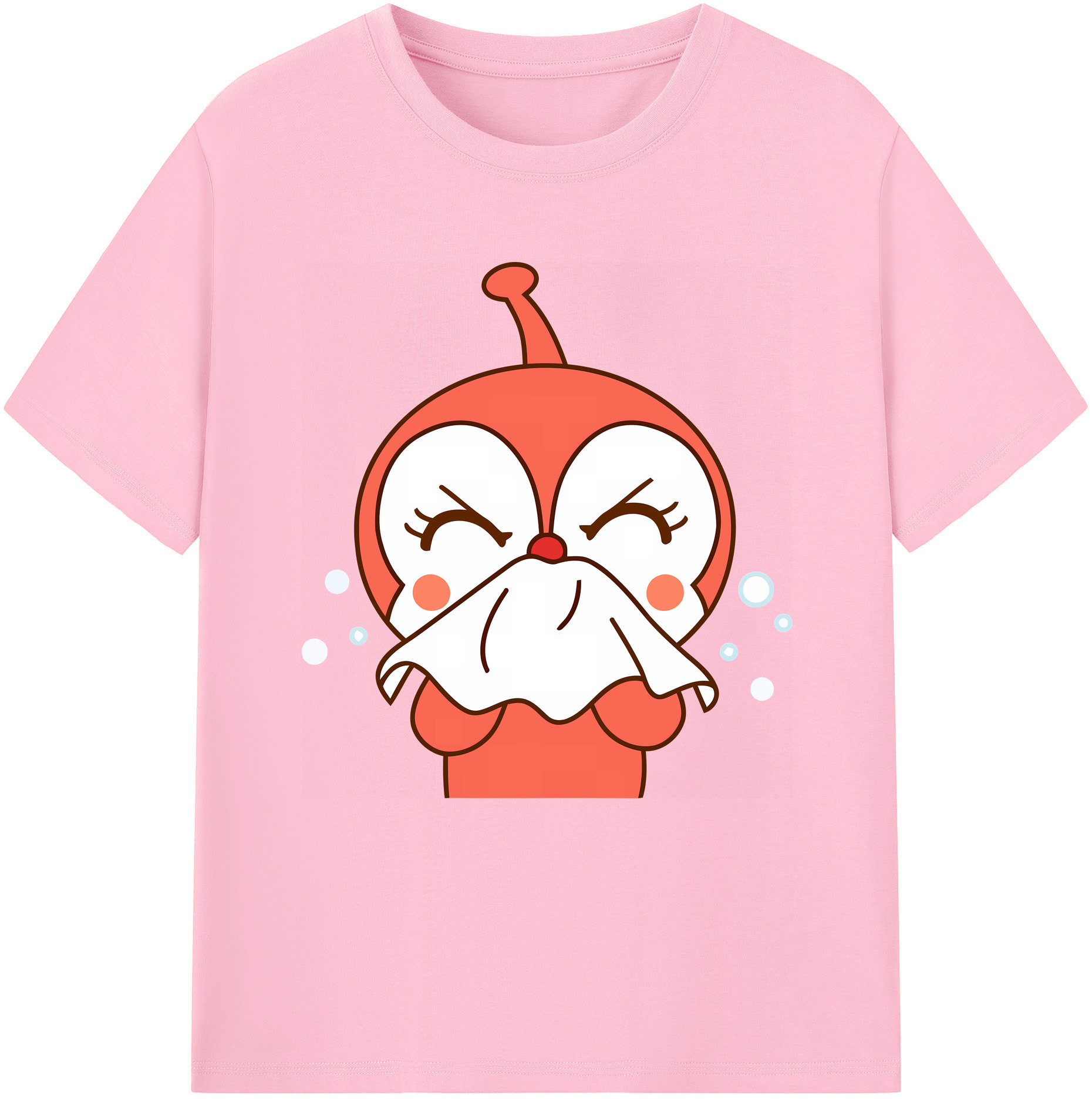 （画像用） アンパンマン Anpanman 綿100％半袖Tシャツ（フロントプリント）