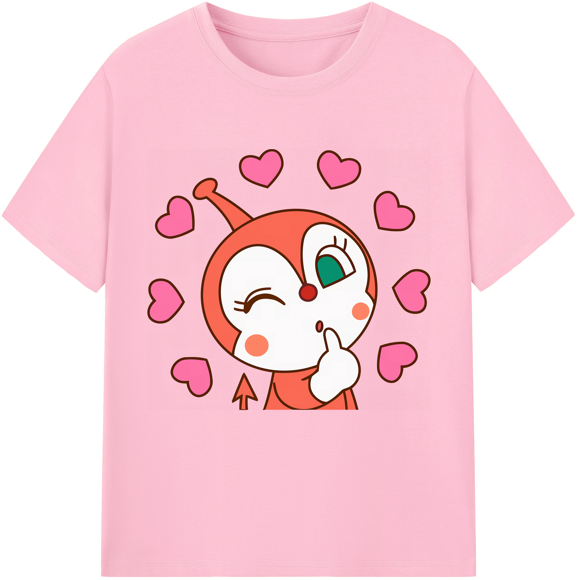（画像用） アンパンマン Anpanman 綿100％半袖Tシャツ（フロントプリント）