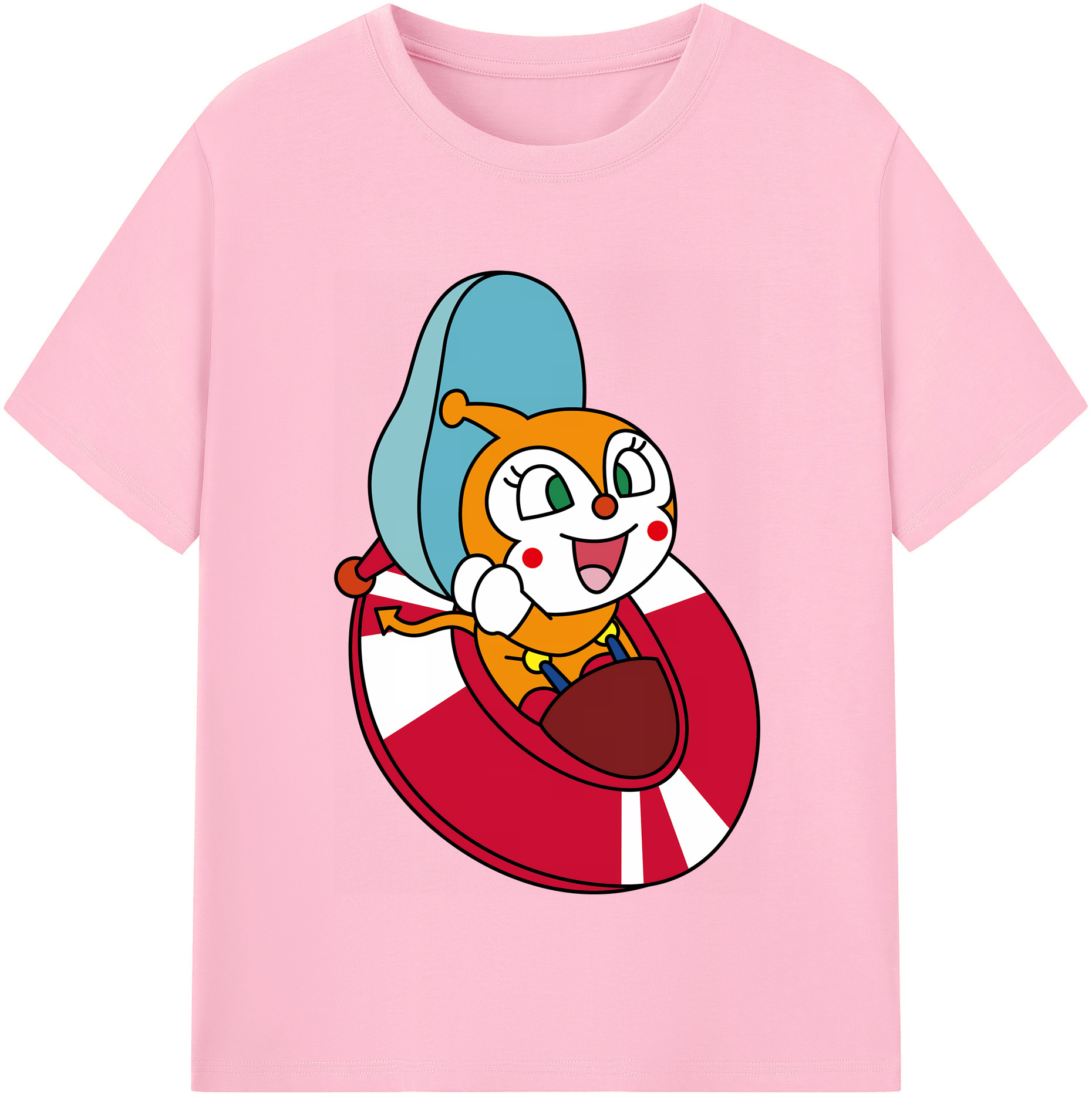（画像用） アンパンマン Anpanman 綿100％半袖Tシャツ（フロントプリント）