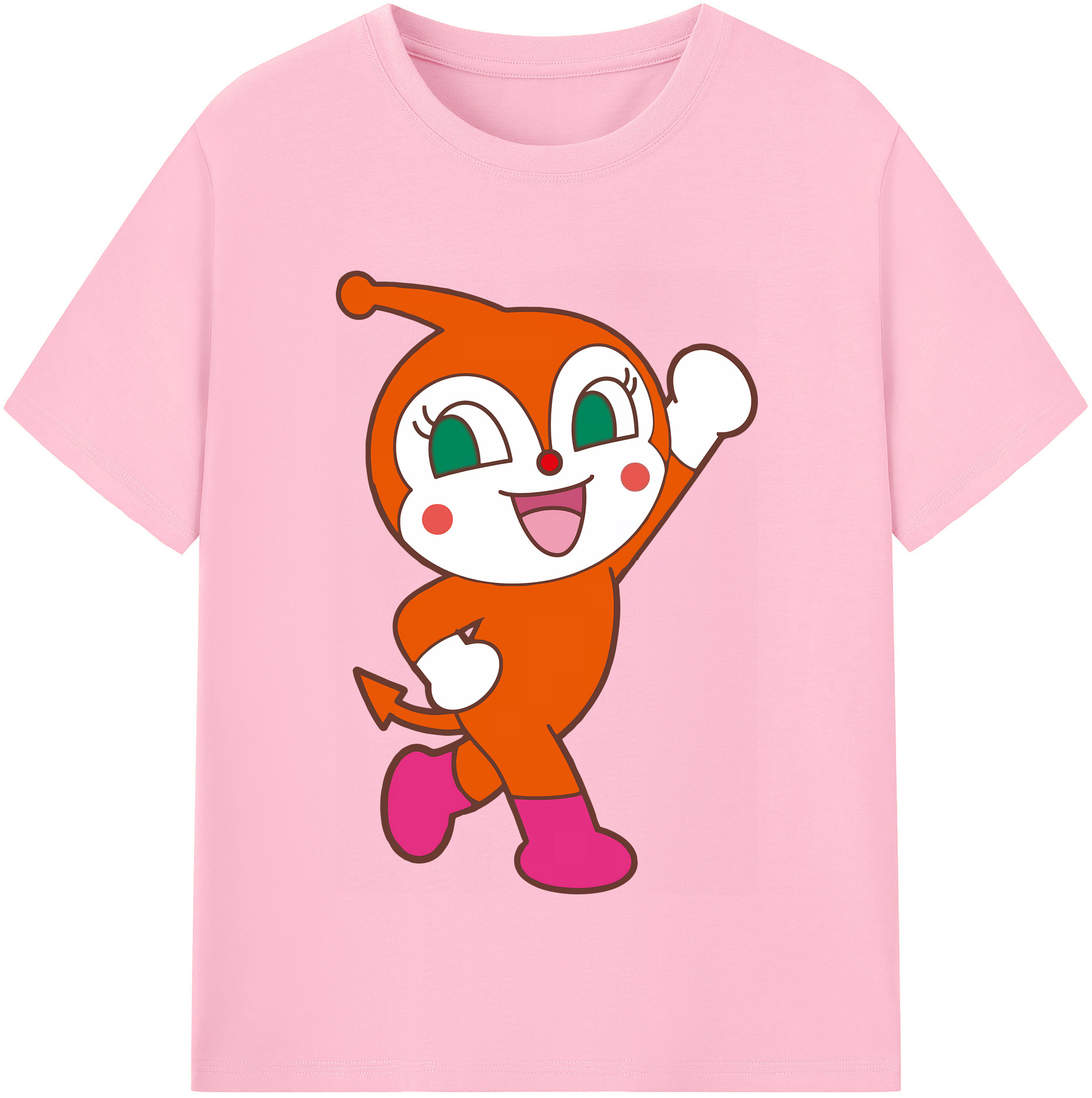 （画像用） アンパンマン Anpanman 綿100％半袖Tシャツ（フロントプリント）