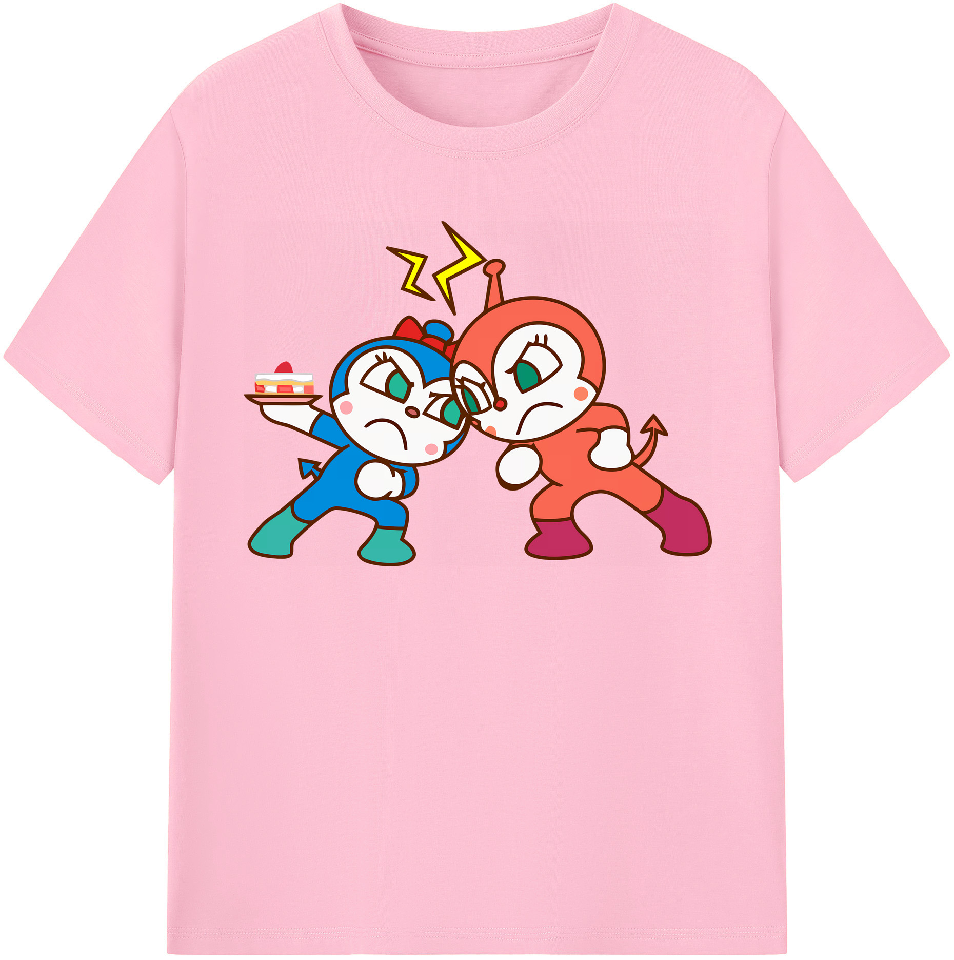 （画像用） アンパンマン Anpanman 綿100％半袖Tシャツ（フロントプリント）