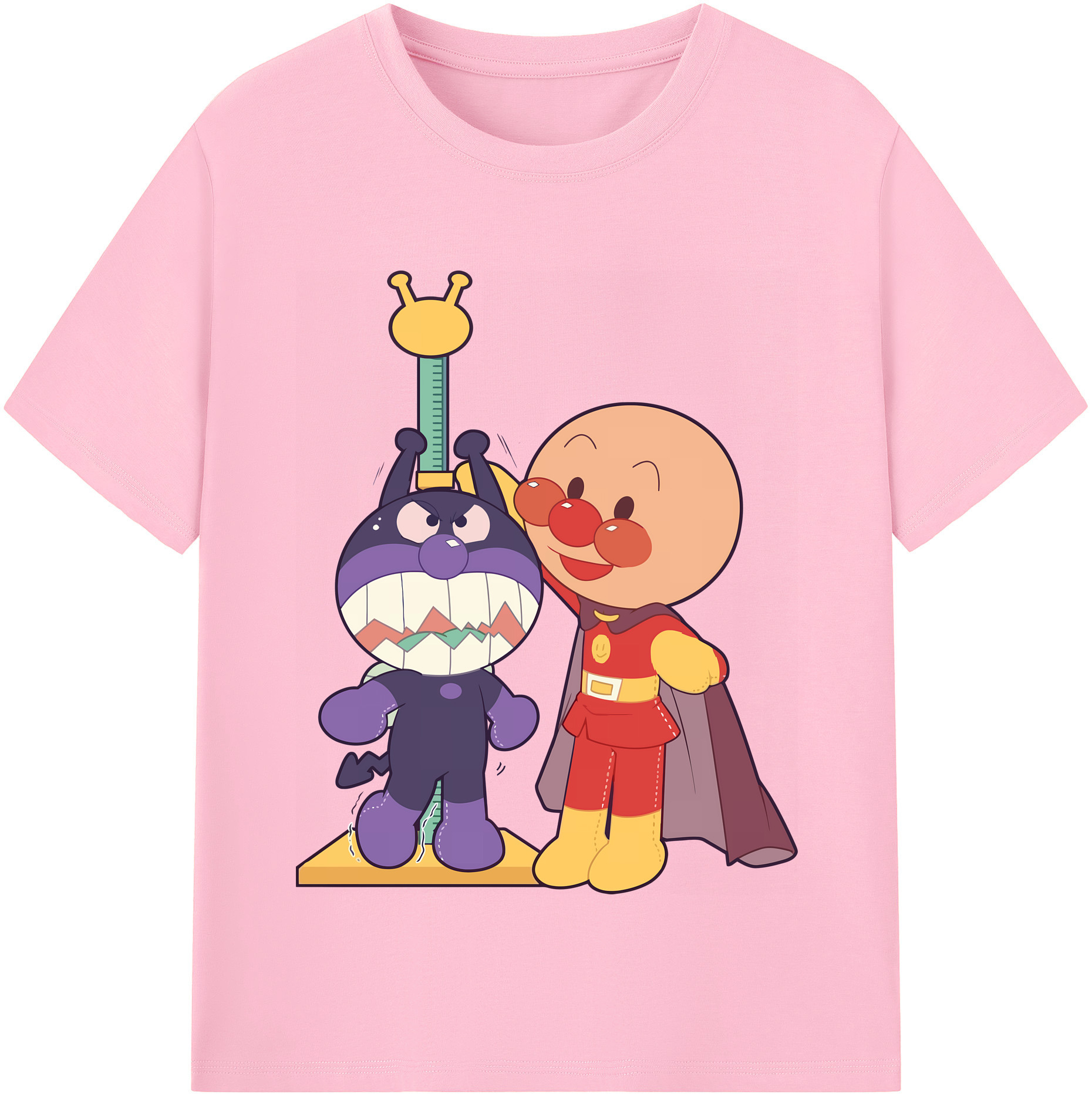 （画像用） アンパンマン Anpanman 綿100％半袖Tシャツ（フロントプリント）