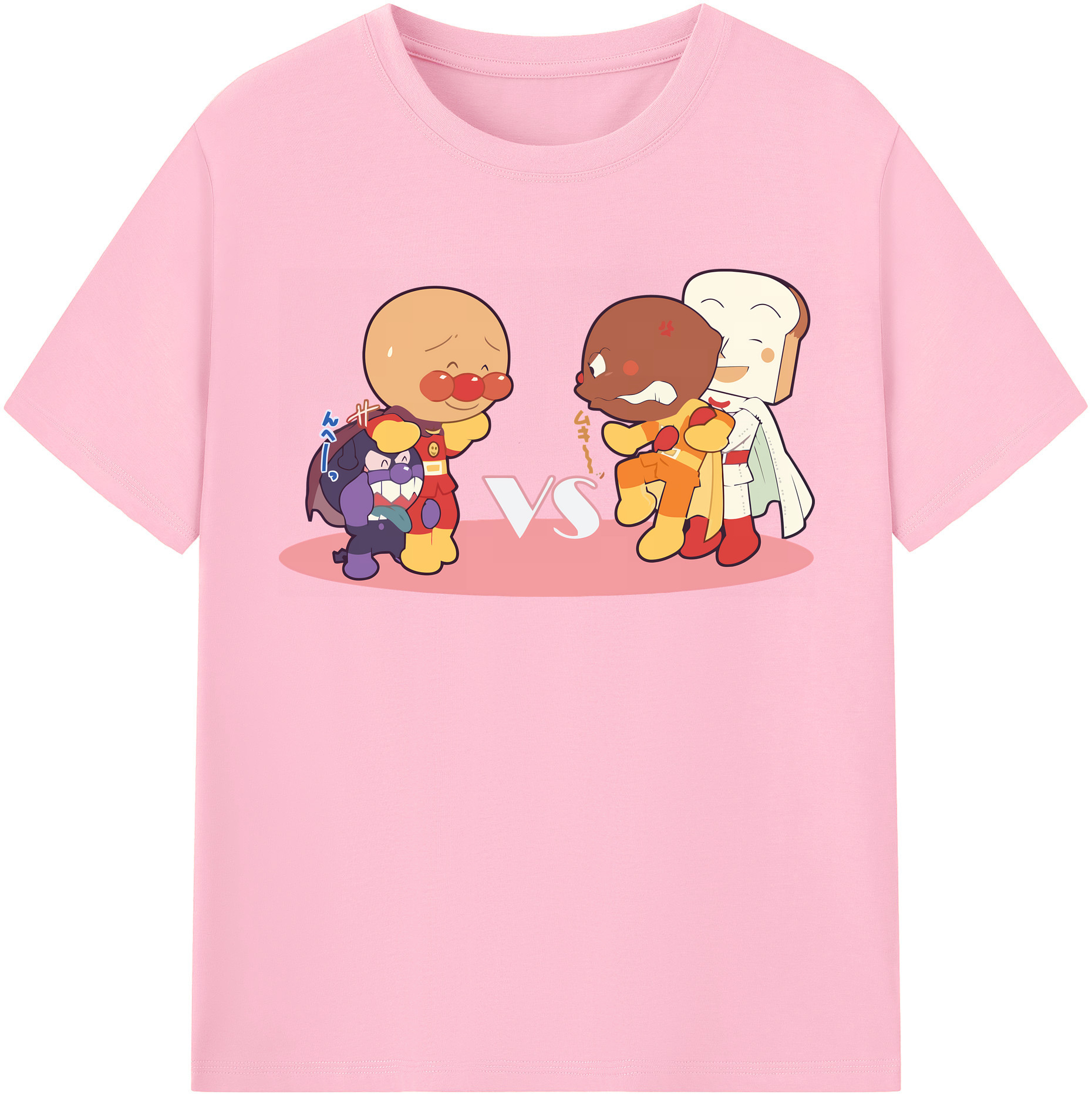 （画像用） アンパンマン Anpanman 綿100％半袖Tシャツ（フロントプリント）