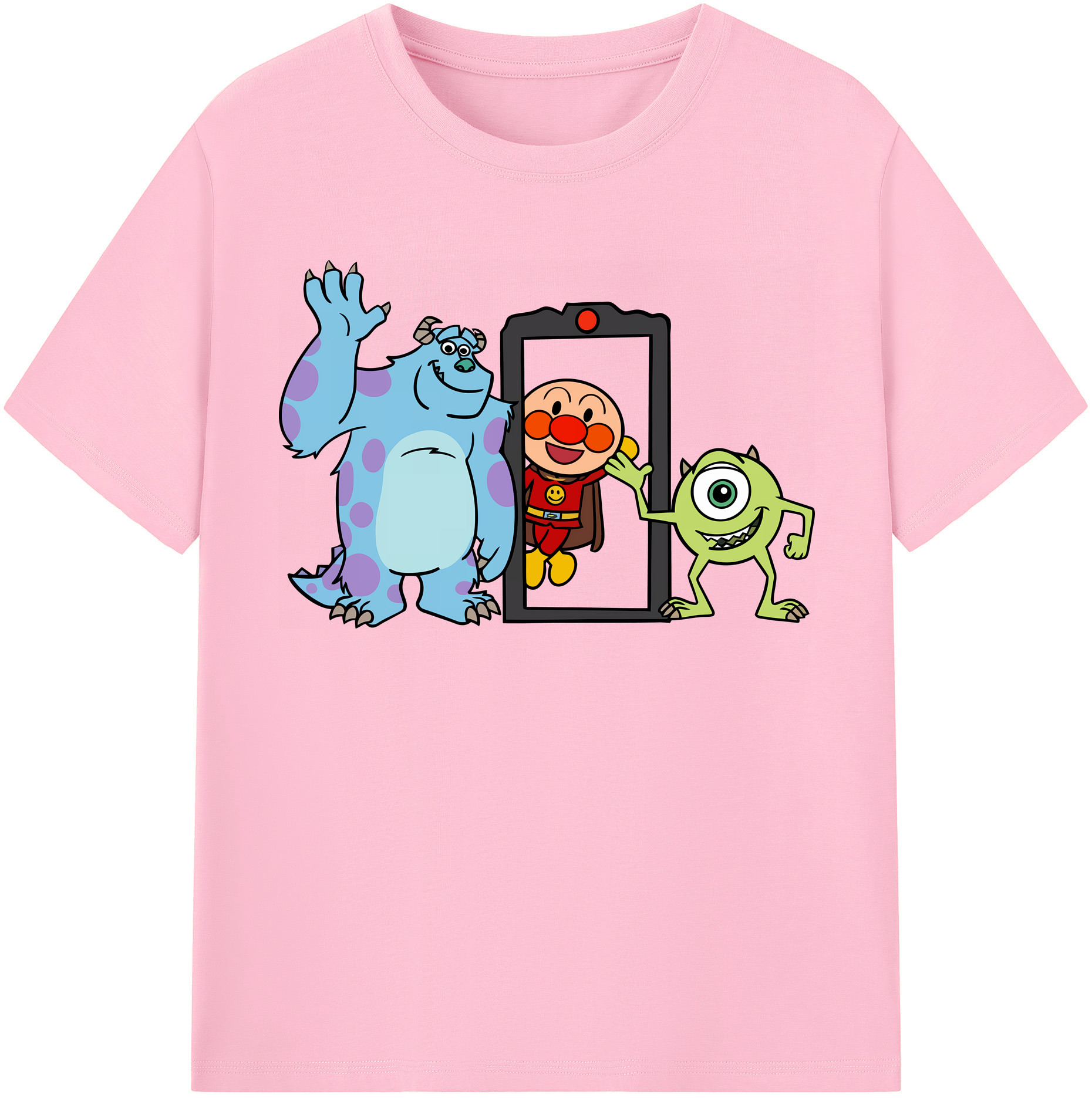 （画像用） アンパンマン Anpanman 綿100％半袖Tシャツ（フロントプリント）