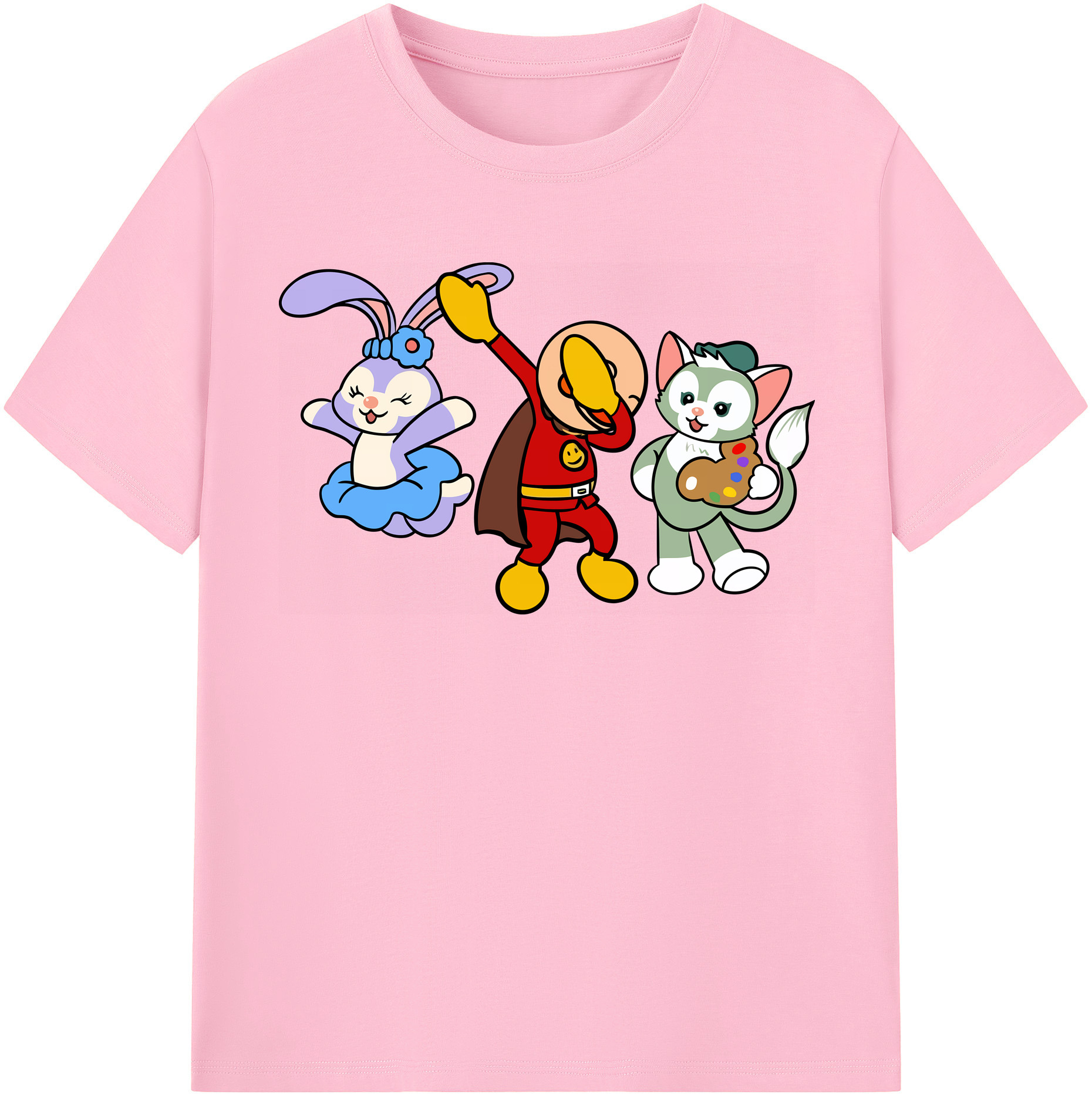 （画像用） アンパンマン Anpanman 綿100％半袖Tシャツ（フロントプリント）