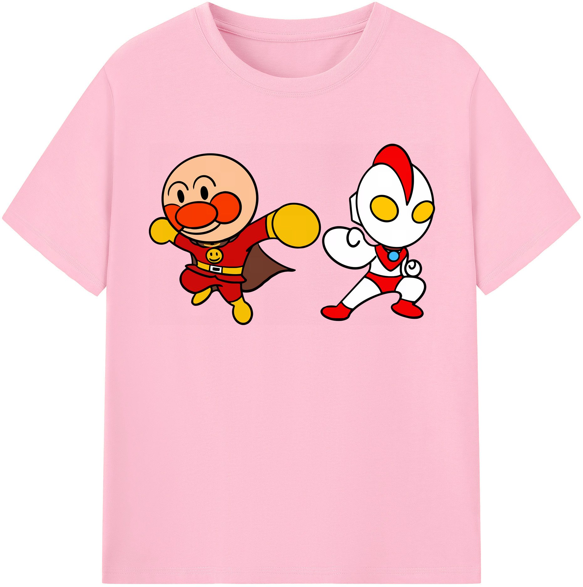 （画像用） アンパンマン Anpanman 綿100％半袖Tシャツ（フロントプリント）