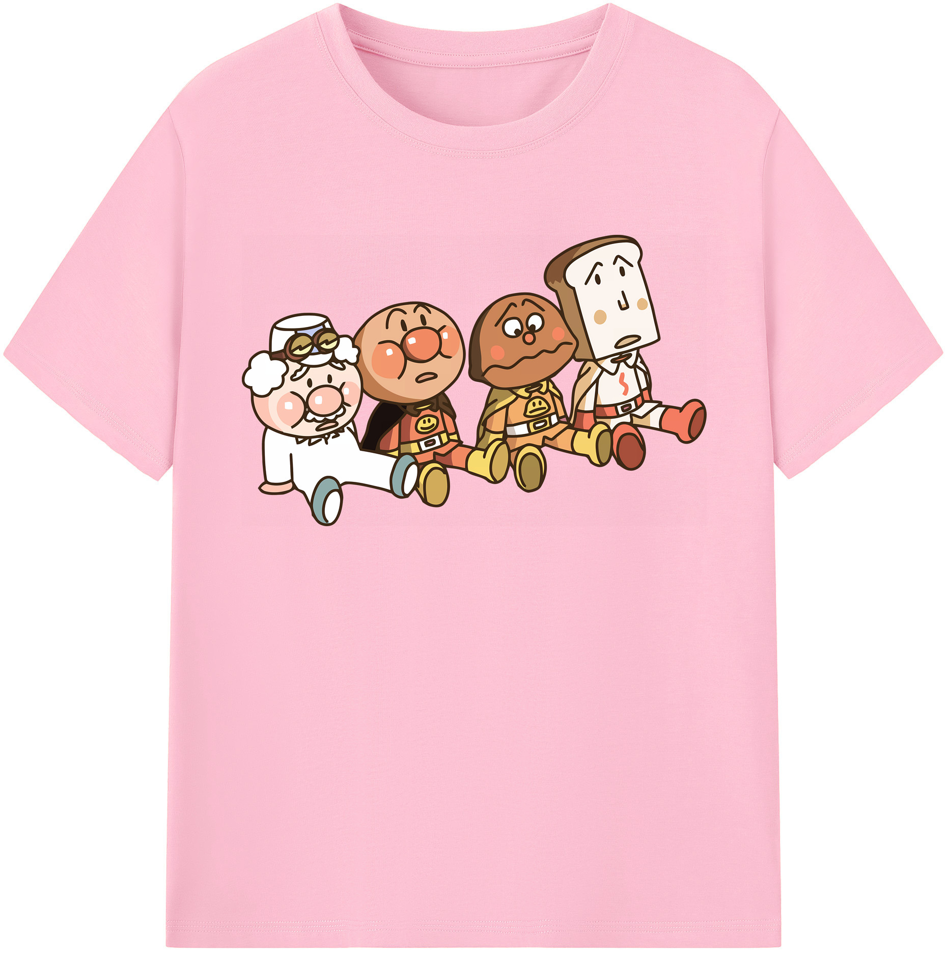 （画像用） アンパンマン Anpanman 綿100％半袖Tシャツ（フロントプリント）