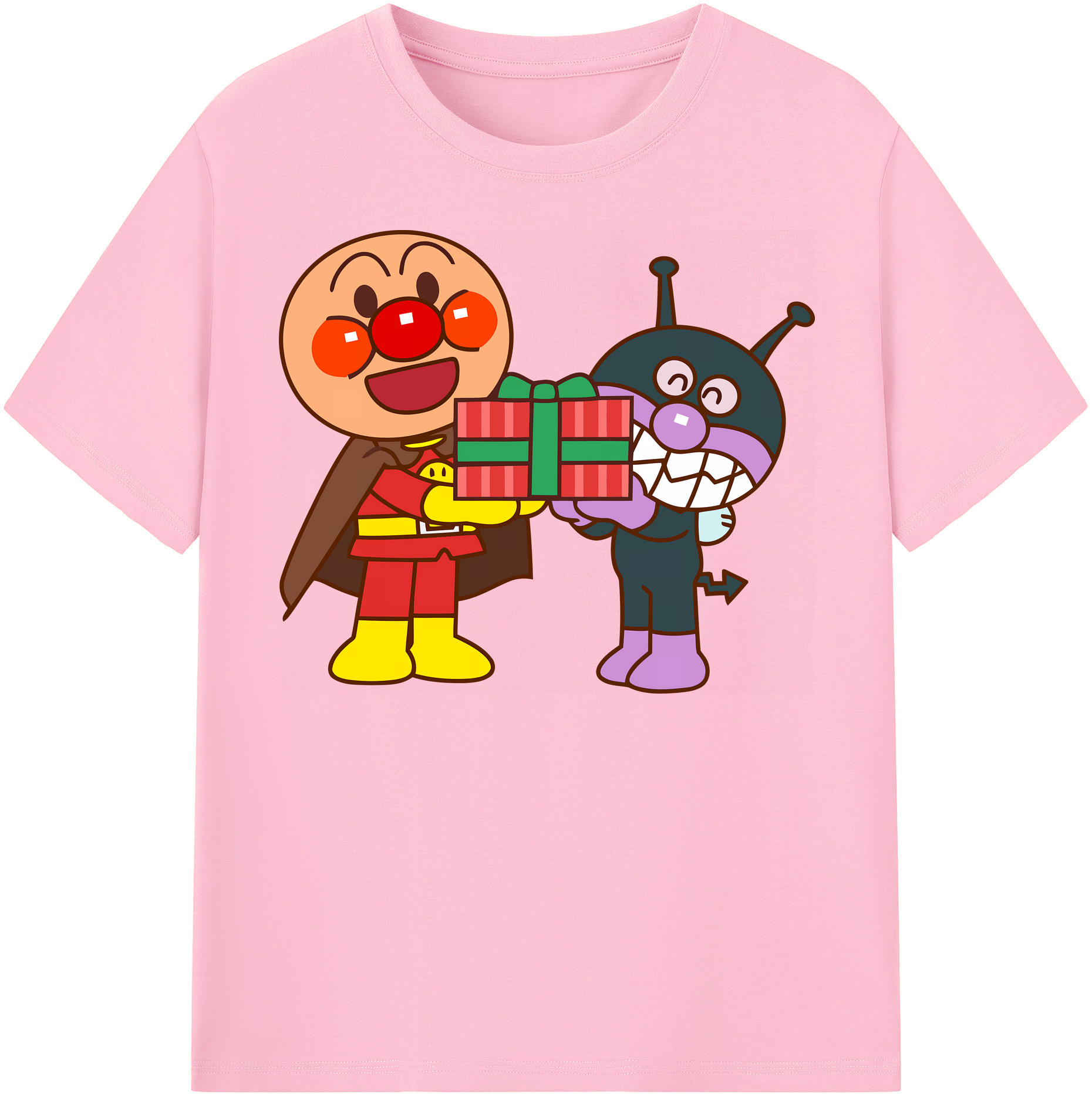 （画像用） アンパンマン Anpanman 綿100％半袖Tシャツ（フロントプリント）