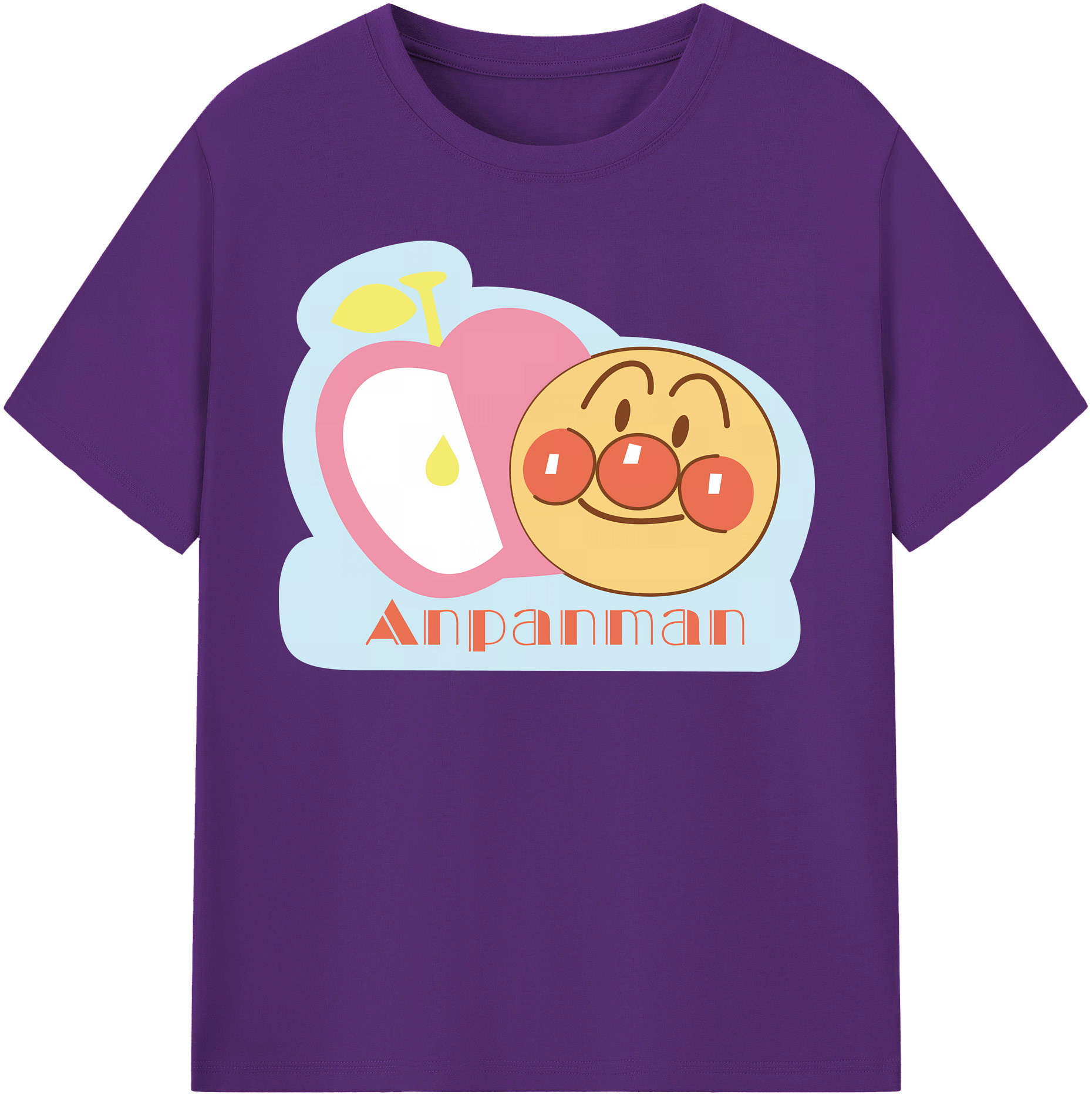 （画像用） アンパンマン Anpanman 綿100％半袖Tシャツ（フロントプリント）
