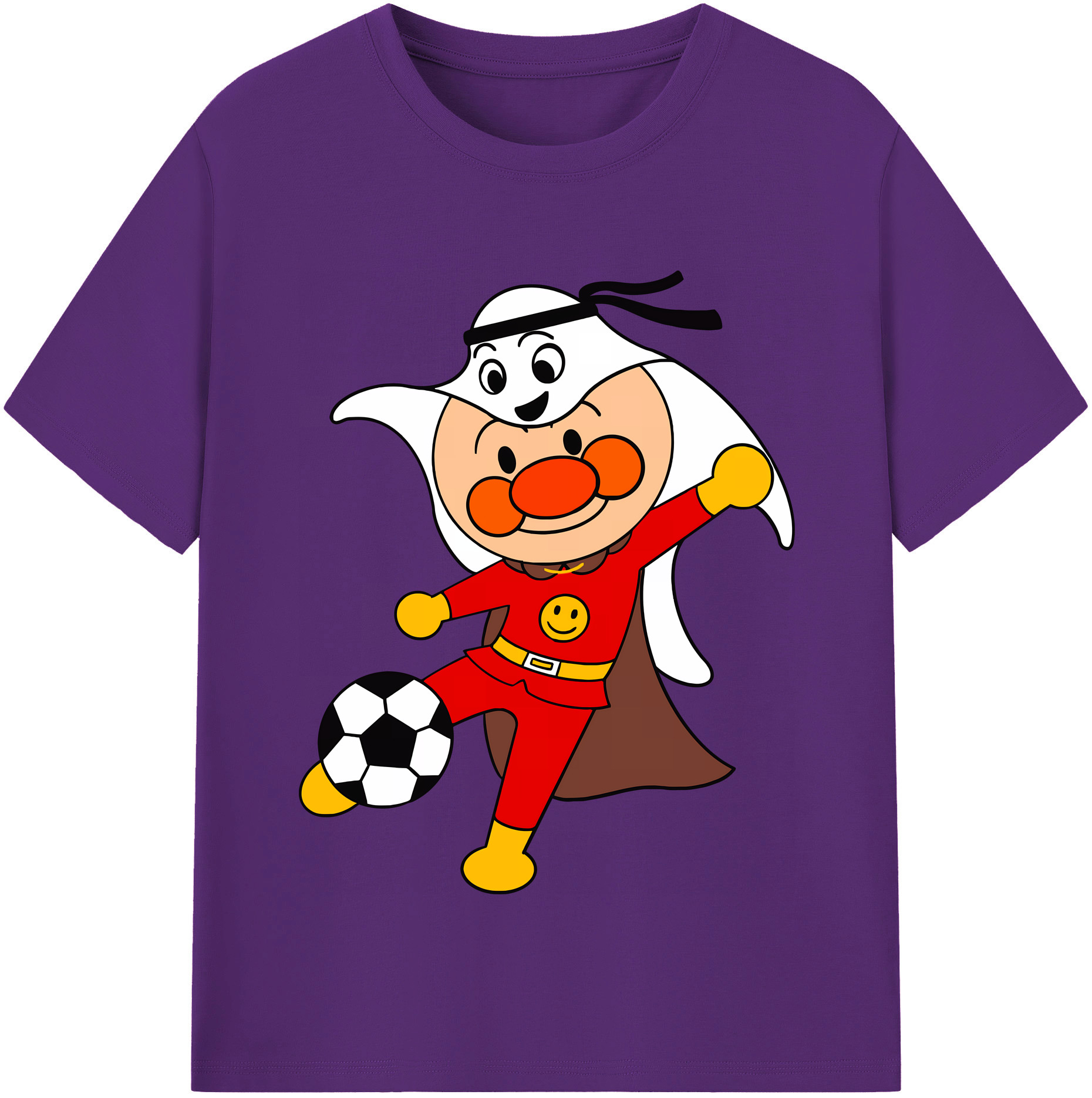 （画像用） アンパンマン Anpanman 綿100％半袖Tシャツ（フロントプリント）