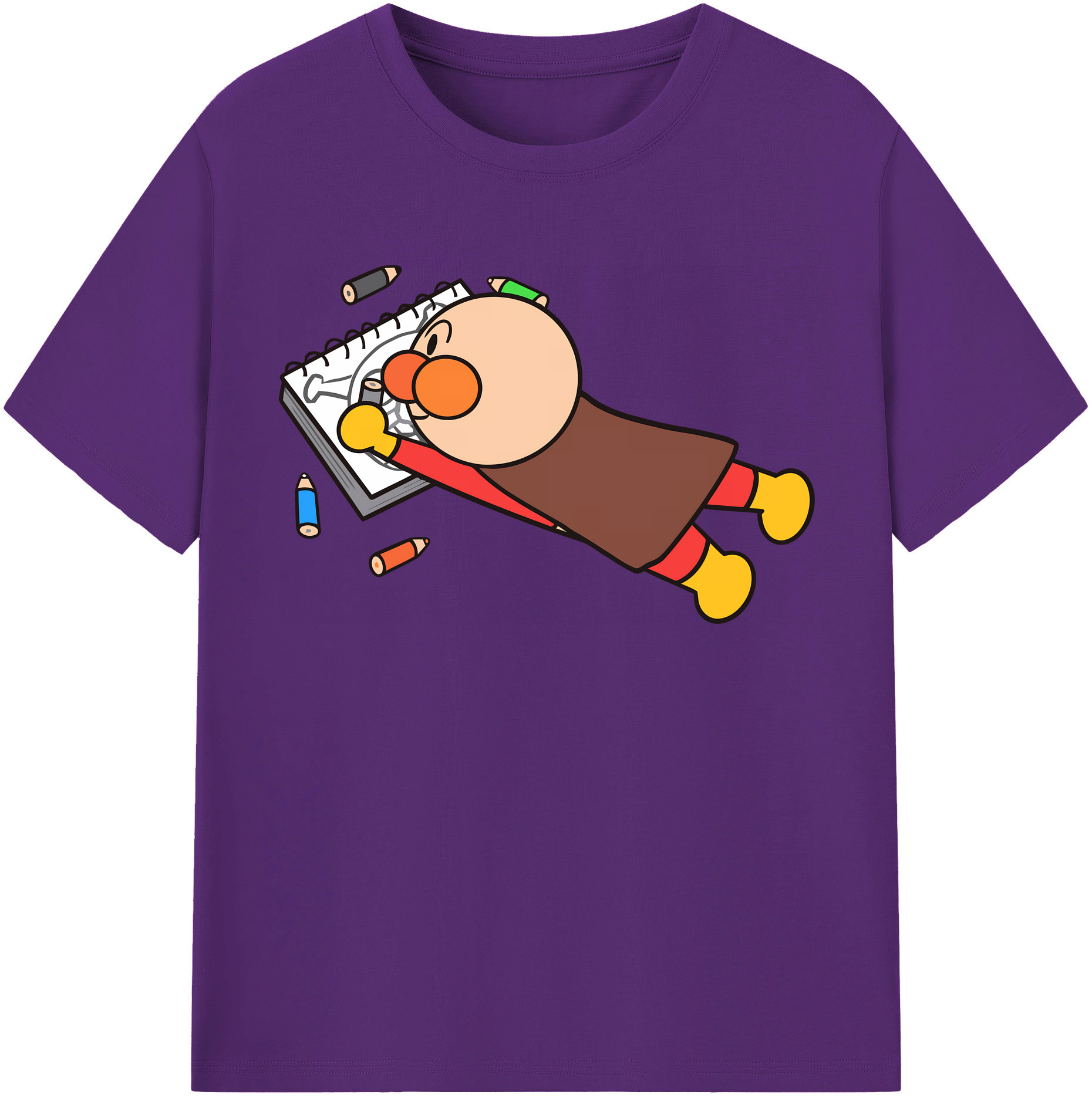 （画像用） アンパンマン Anpanman 綿100％半袖Tシャツ（フロントプリント）