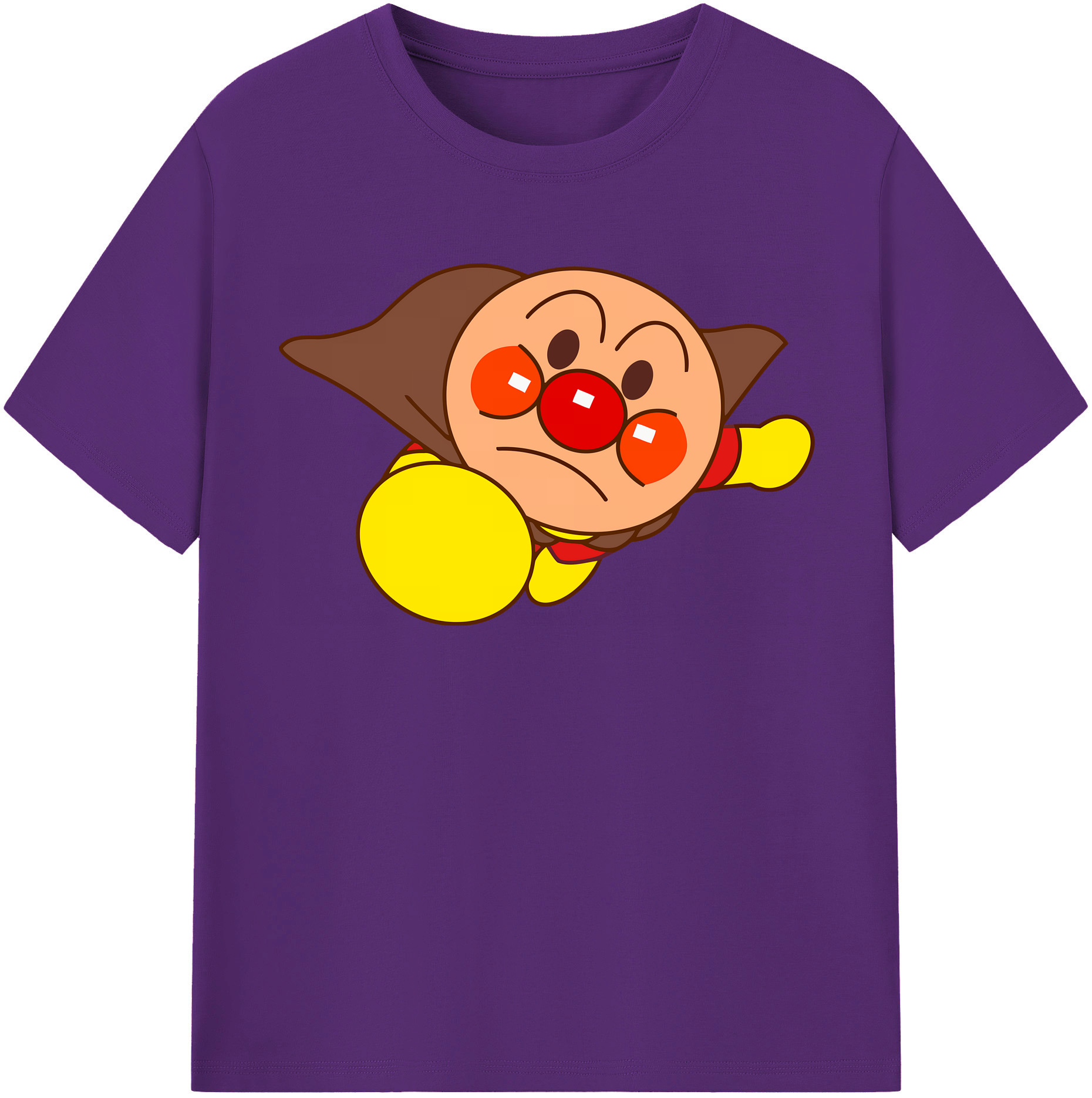 （画像用） アンパンマン Anpanman 綿100％半袖Tシャツ（フロントプリント）