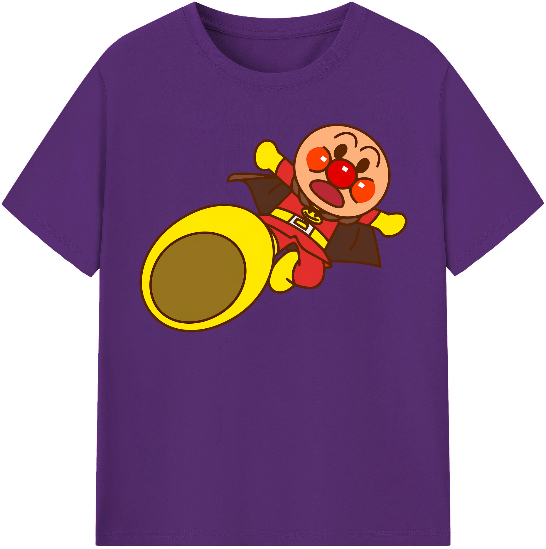 （画像用） アンパンマン Anpanman 綿100％半袖Tシャツ（フロントプリント）