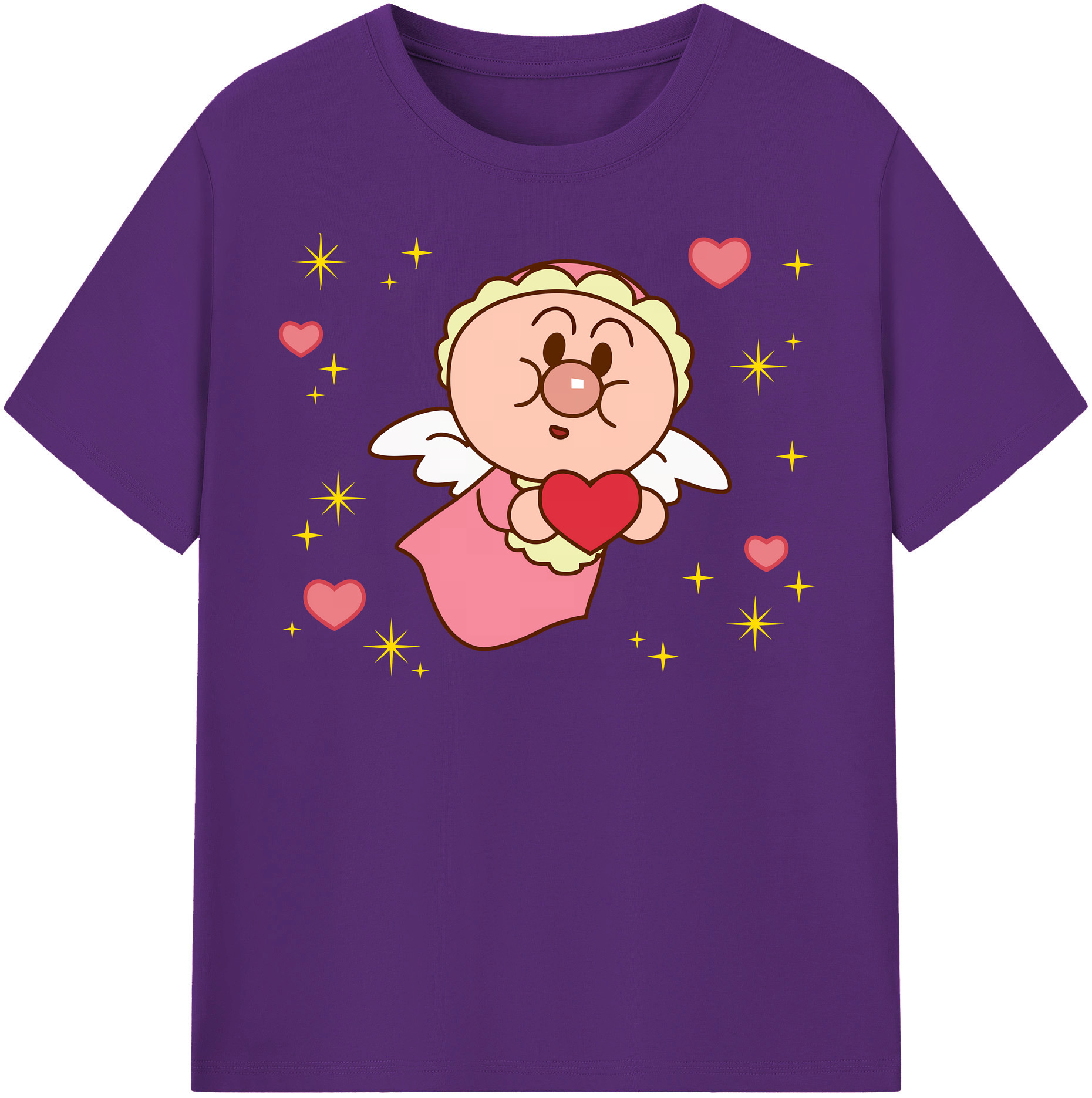 （画像用） アンパンマン Anpanman 綿100％半袖Tシャツ（フロントプリント）