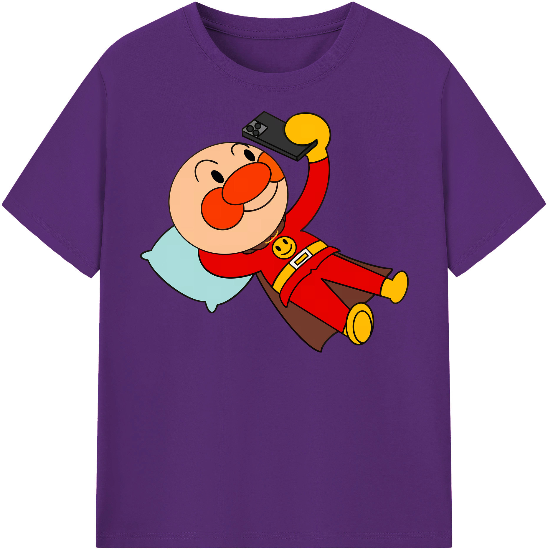 （画像用） アンパンマン Anpanman 綿100％半袖Tシャツ（フロントプリント）