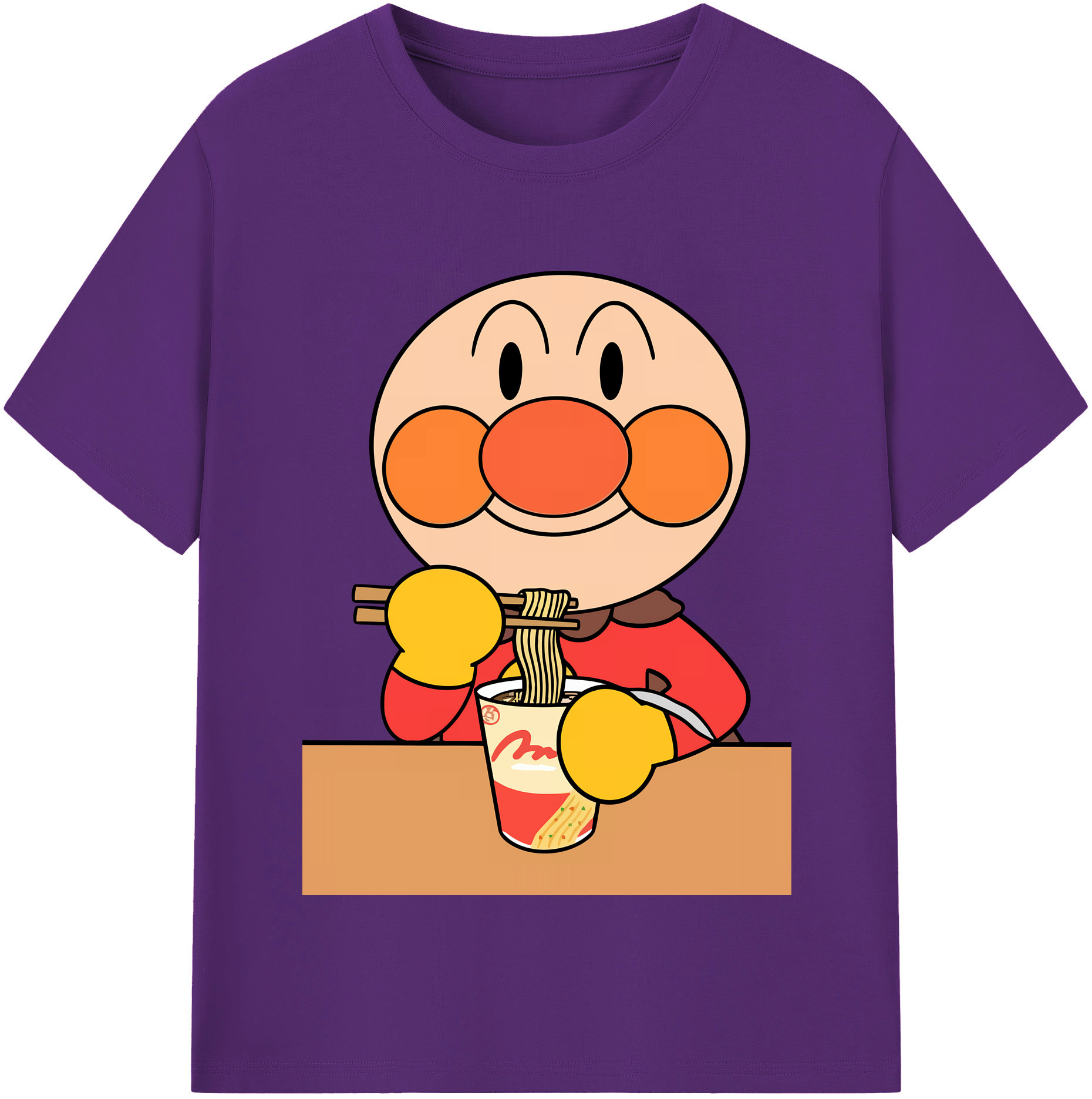 （画像用） アンパンマン Anpanman 綿100％半袖Tシャツ（フロントプリント）