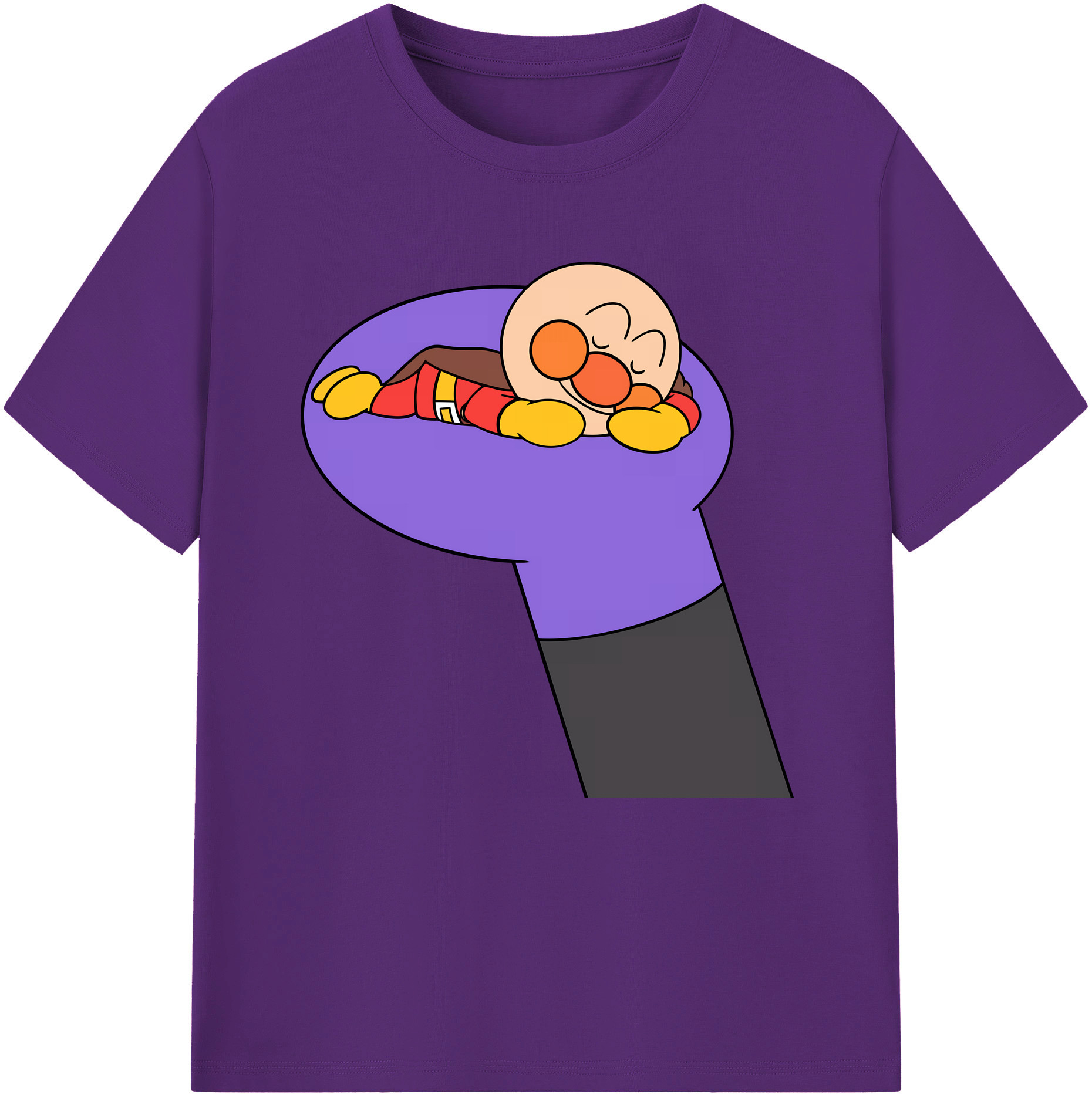 （画像用） アンパンマン Anpanman 綿100％半袖Tシャツ（フロントプリント）