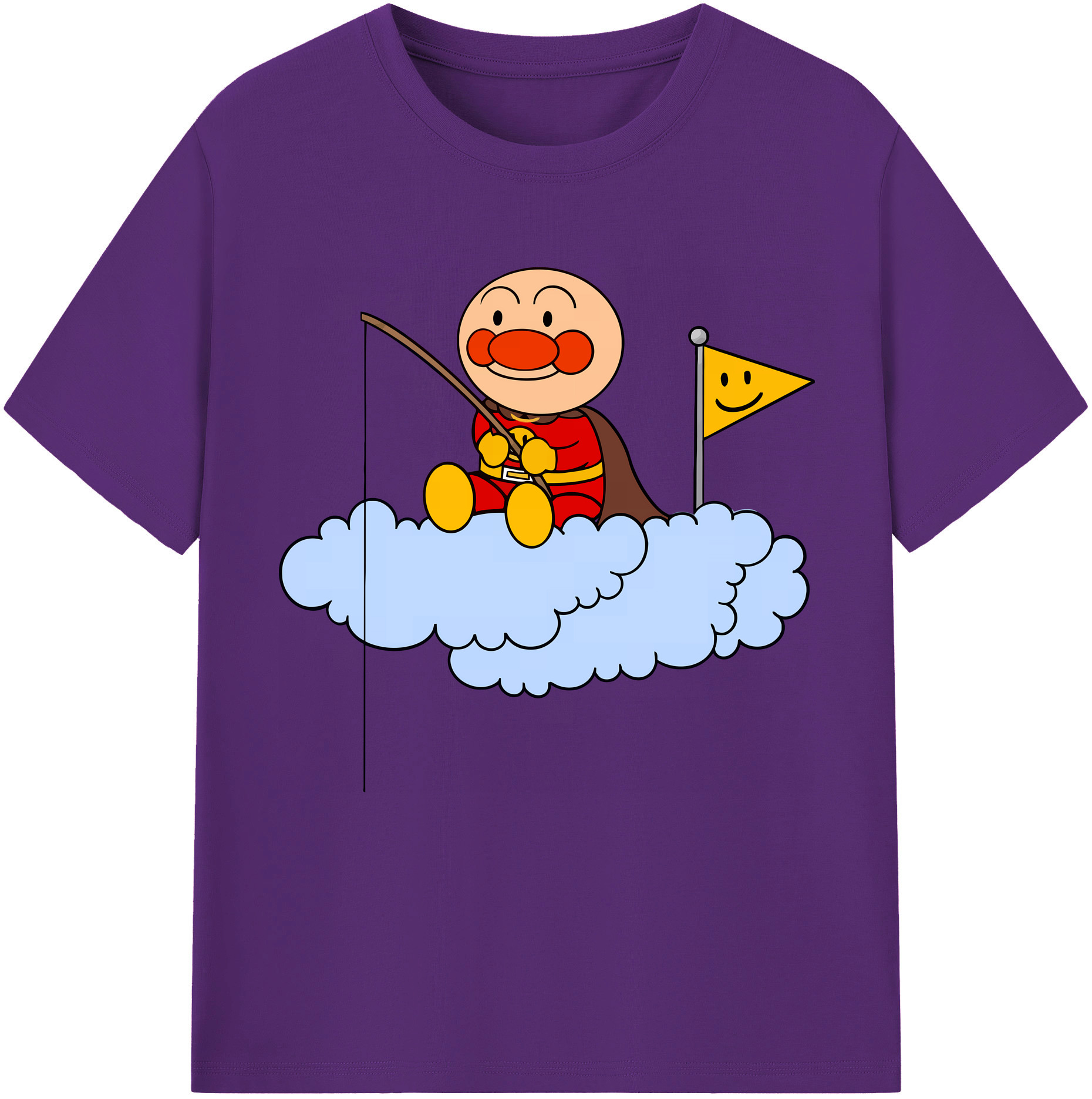 （画像用） アンパンマン Anpanman 綿100％半袖Tシャツ（フロントプリント）