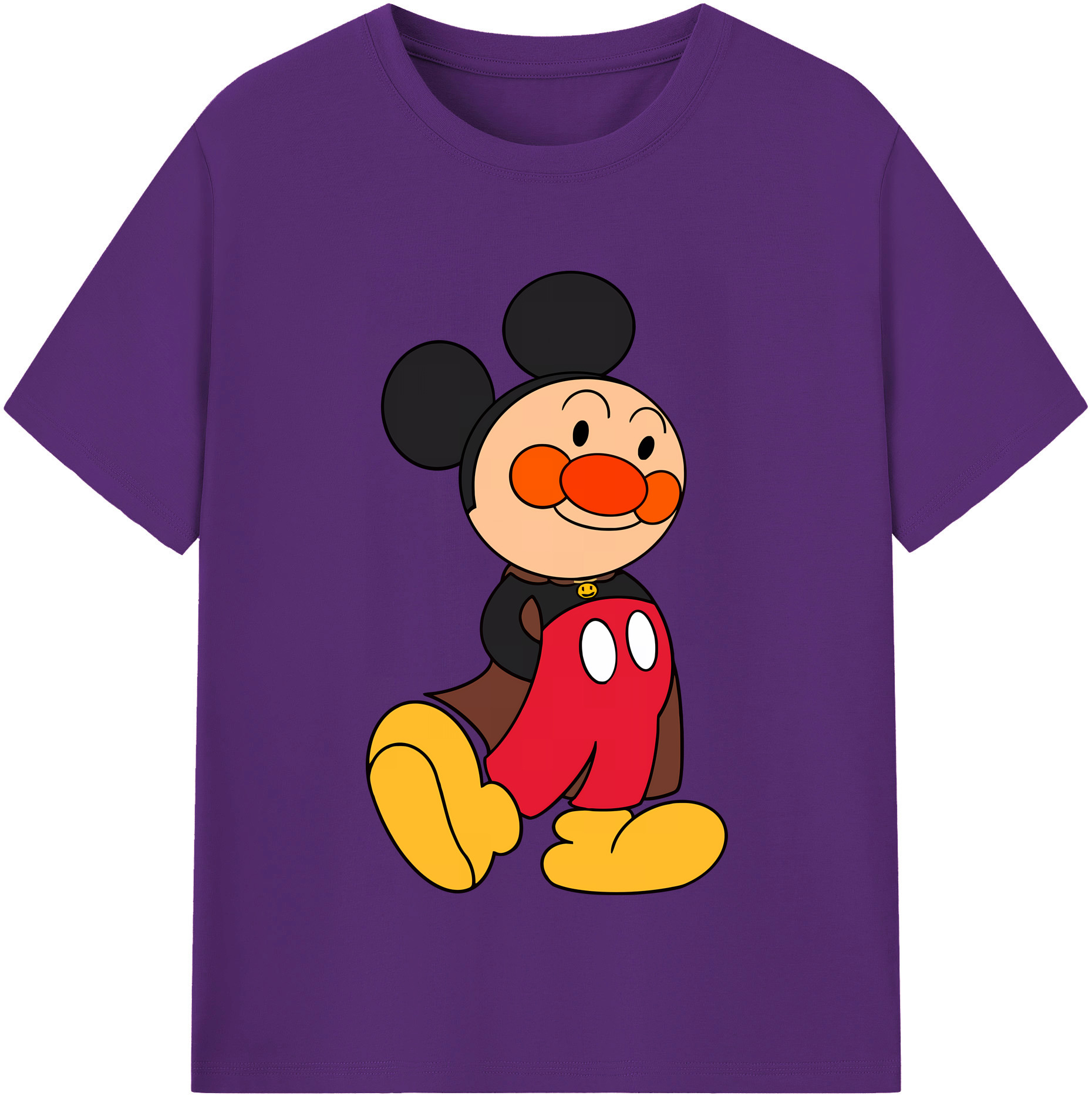 （画像用） アンパンマン Anpanman 綿100％半袖Tシャツ（フロントプリント）