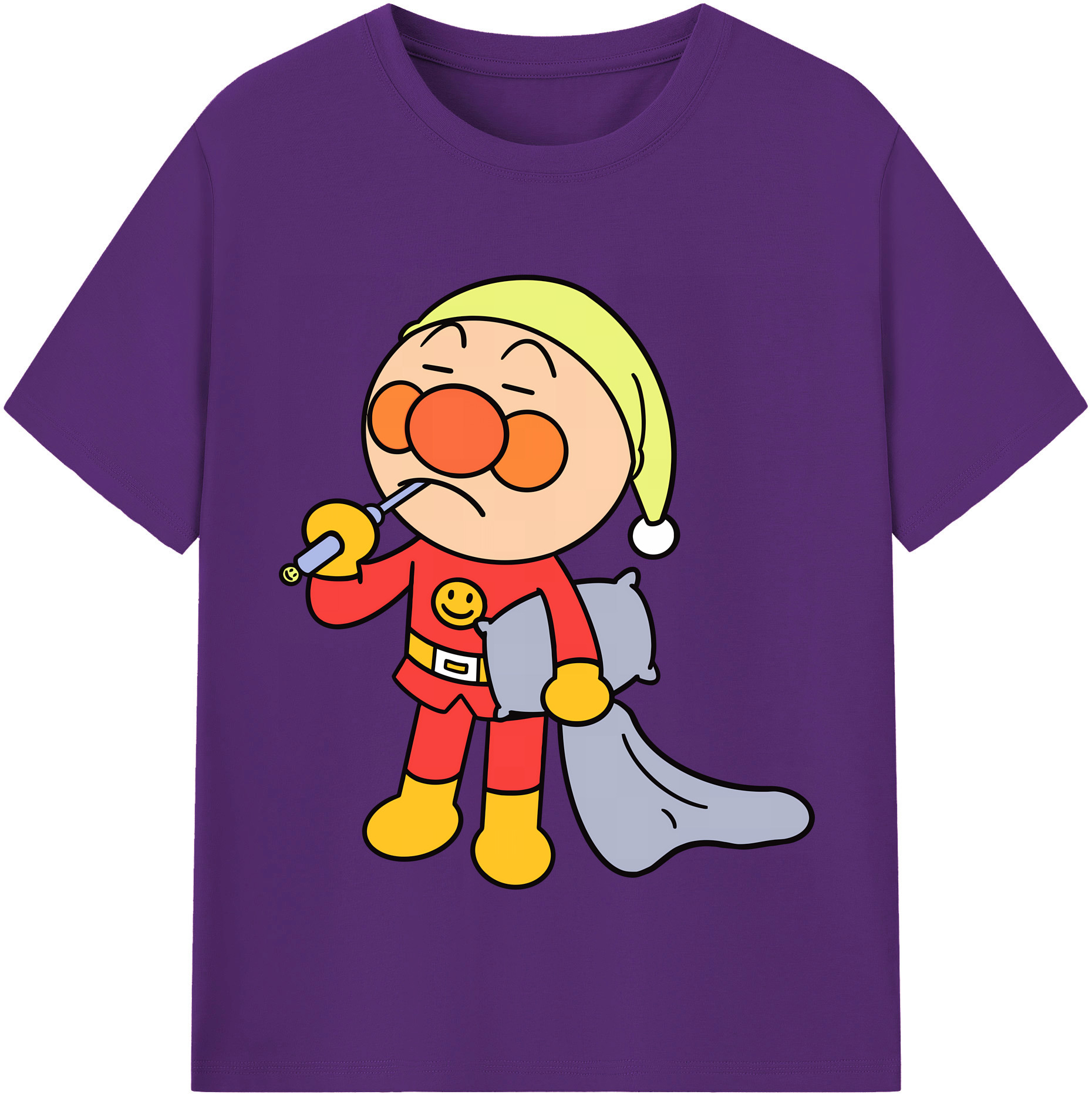 （画像用） アンパンマン Anpanman 綿100％半袖Tシャツ（フロントプリント）