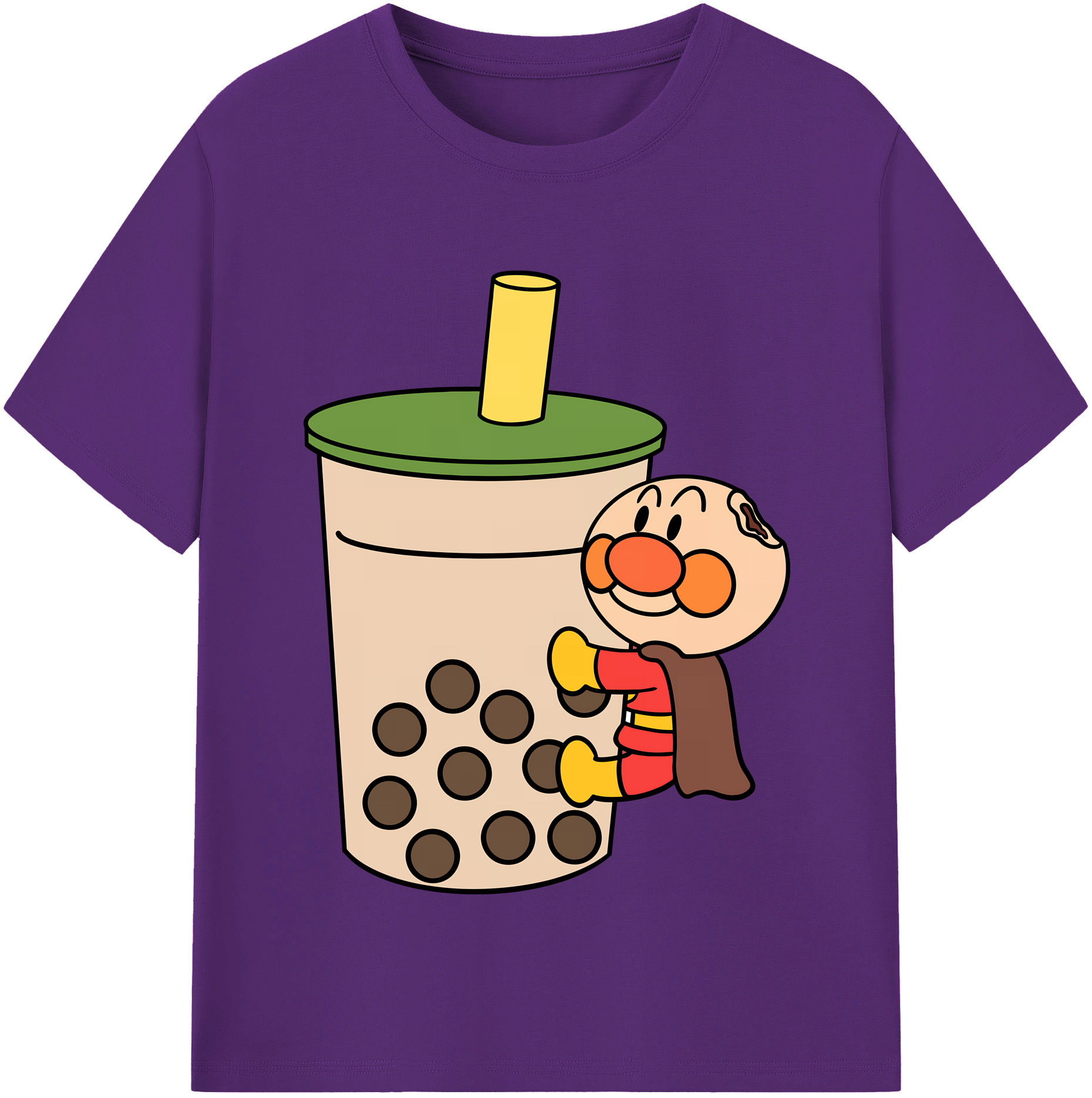 （画像用） アンパンマン Anpanman 綿100％半袖Tシャツ（フロントプリント）