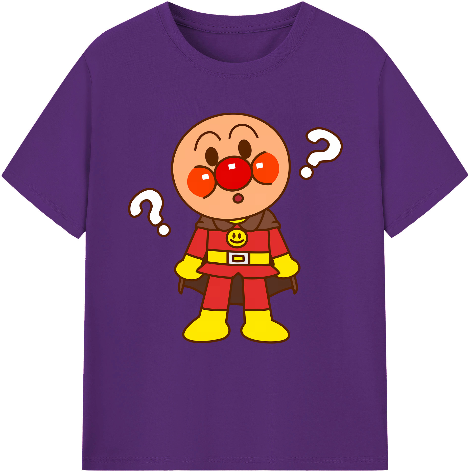 （画像用） アンパンマン Anpanman 綿100％半袖Tシャツ（フロントプリント）