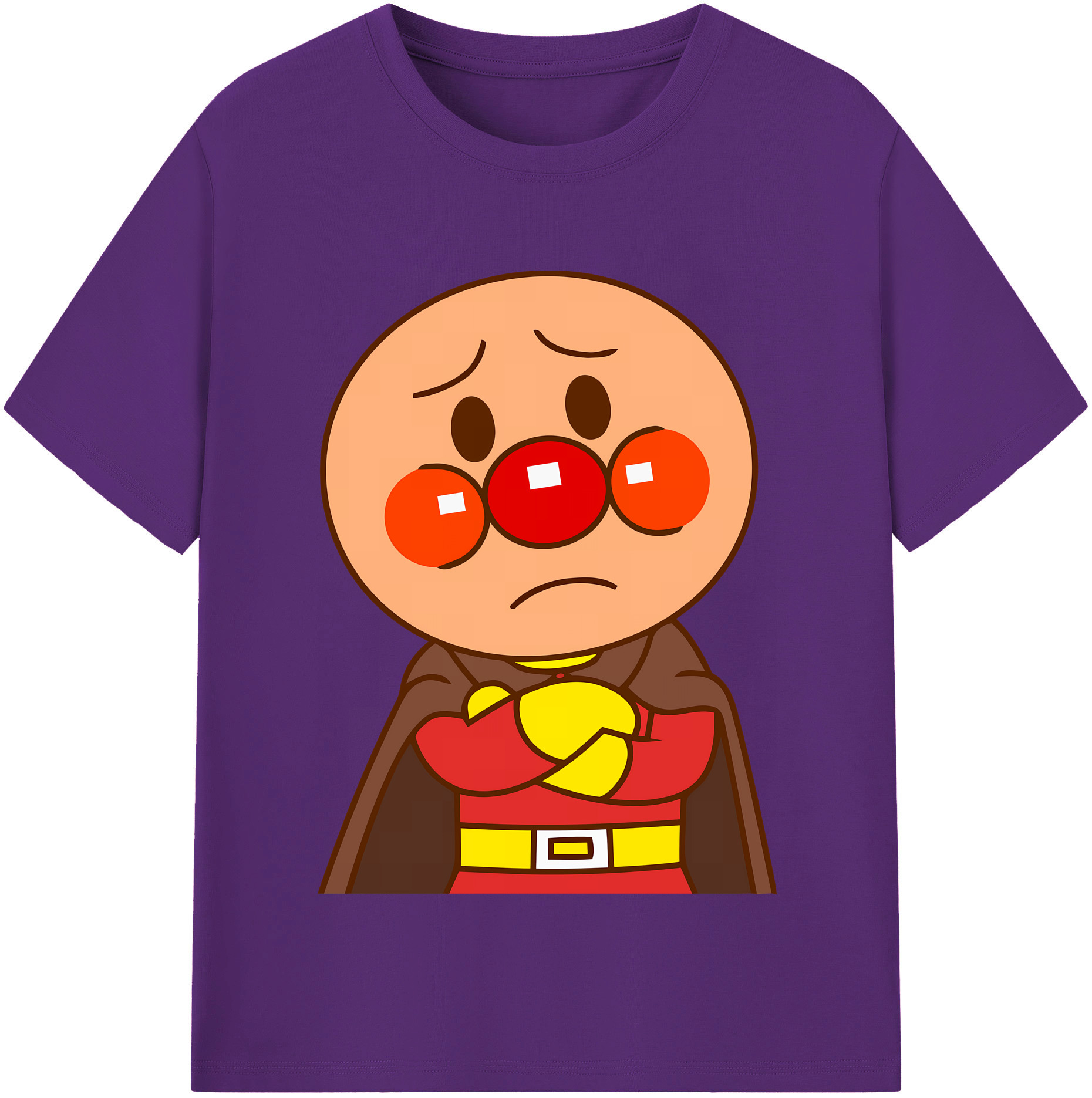 （画像用） アンパンマン Anpanman 綿100％半袖Tシャツ（フロントプリント）
