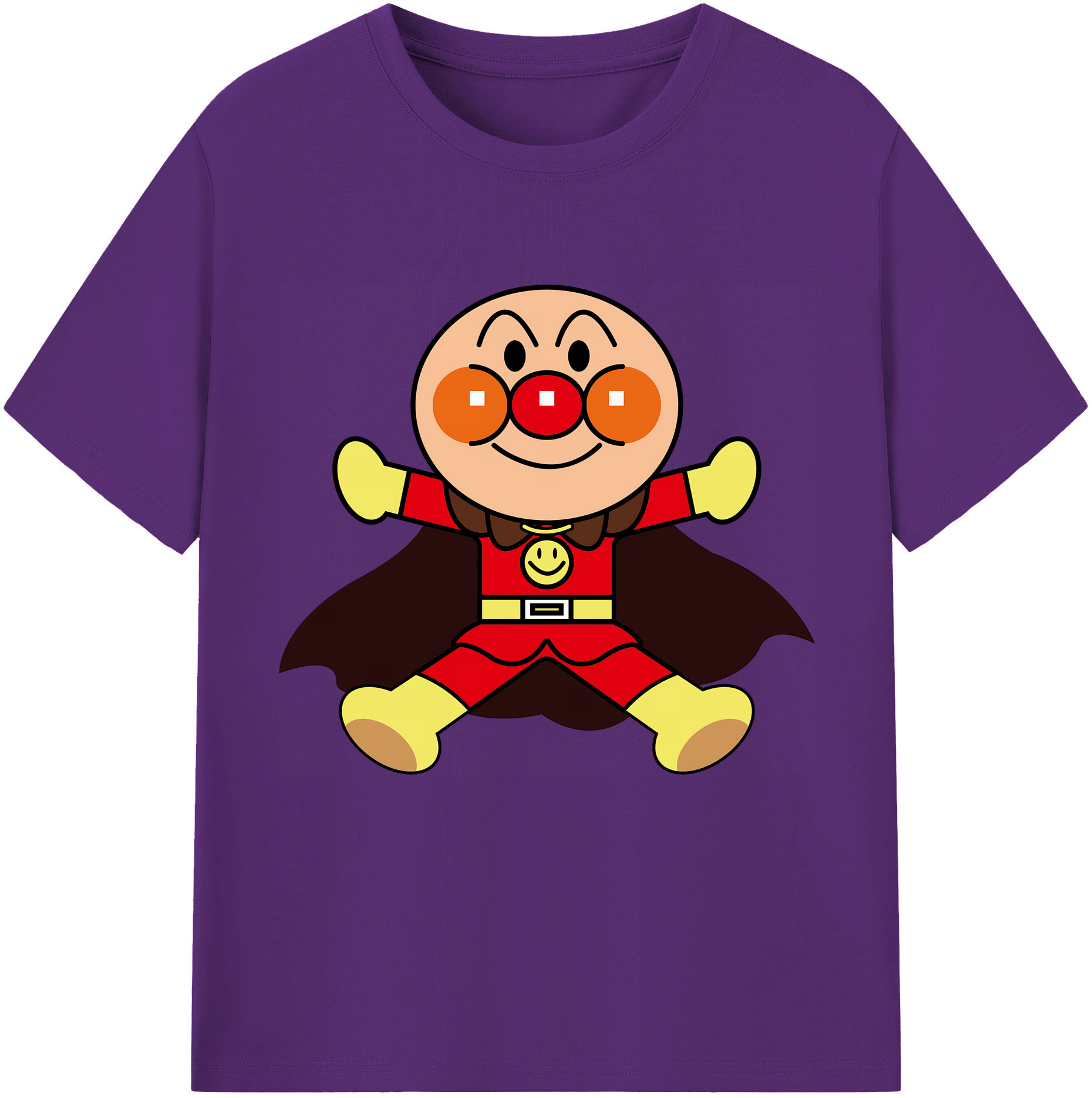 （画像用） アンパンマン Anpanman 綿100％半袖Tシャツ（フロントプリント）