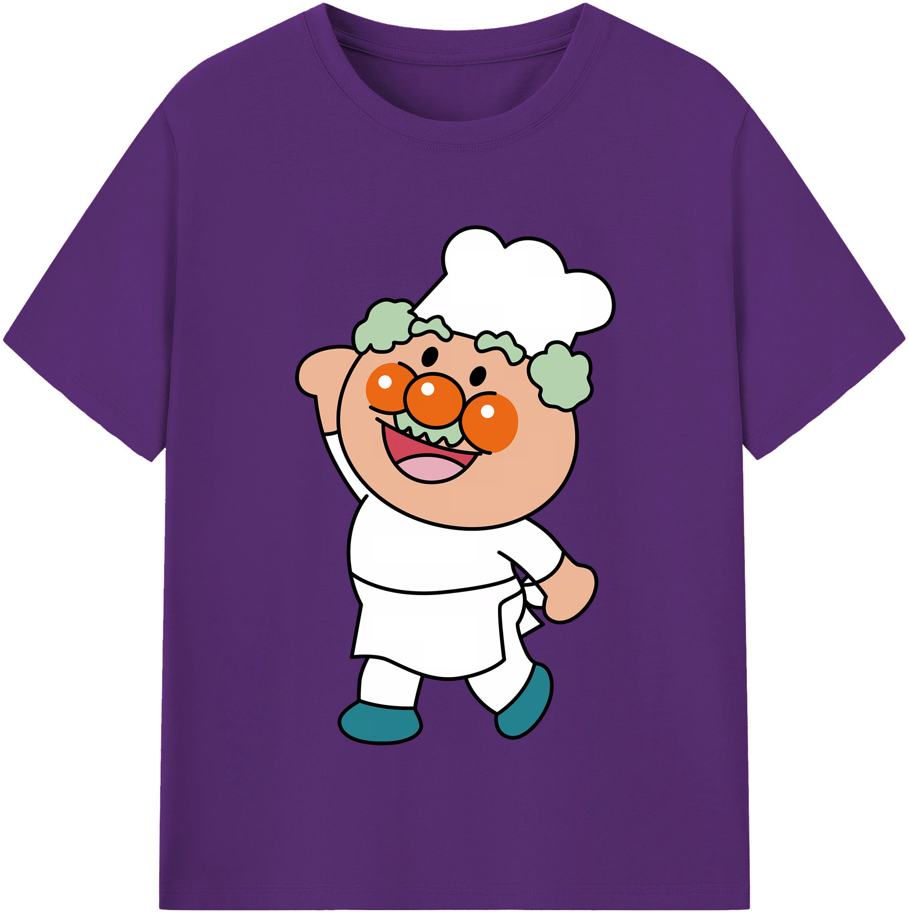 （画像用） アンパンマン Anpanman 綿100％半袖Tシャツ（フロントプリント）