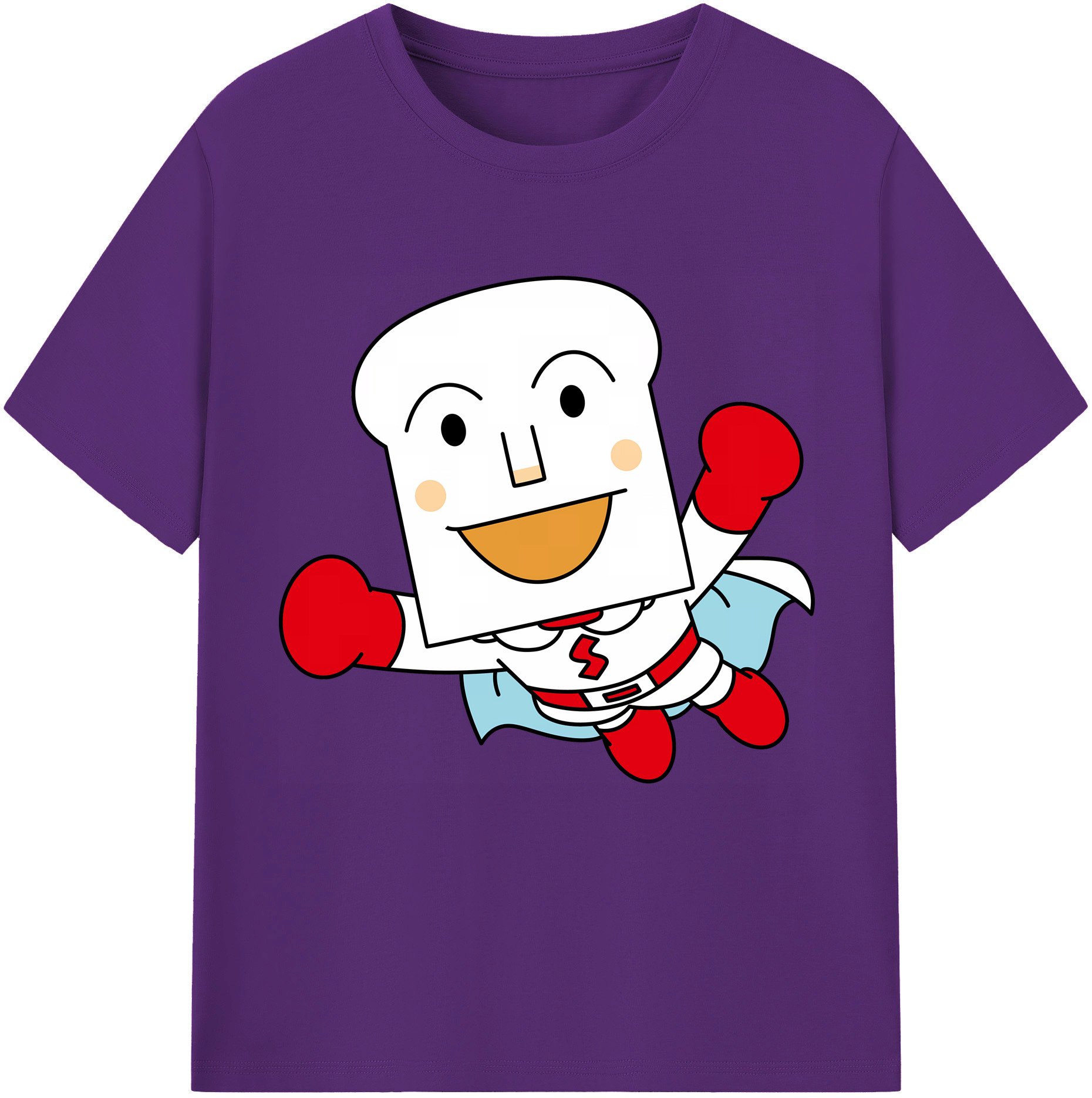 （画像用） アンパンマン Anpanman 綿100％半袖Tシャツ（フロントプリント）