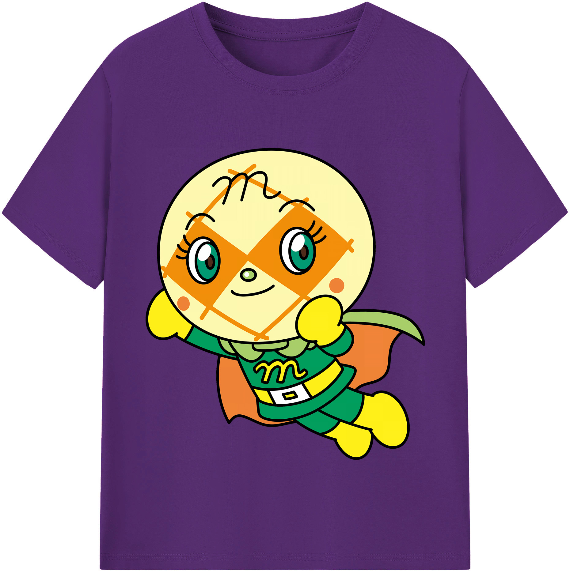 （画像用） アンパンマン Anpanman 綿100％半袖Tシャツ（フロントプリント）