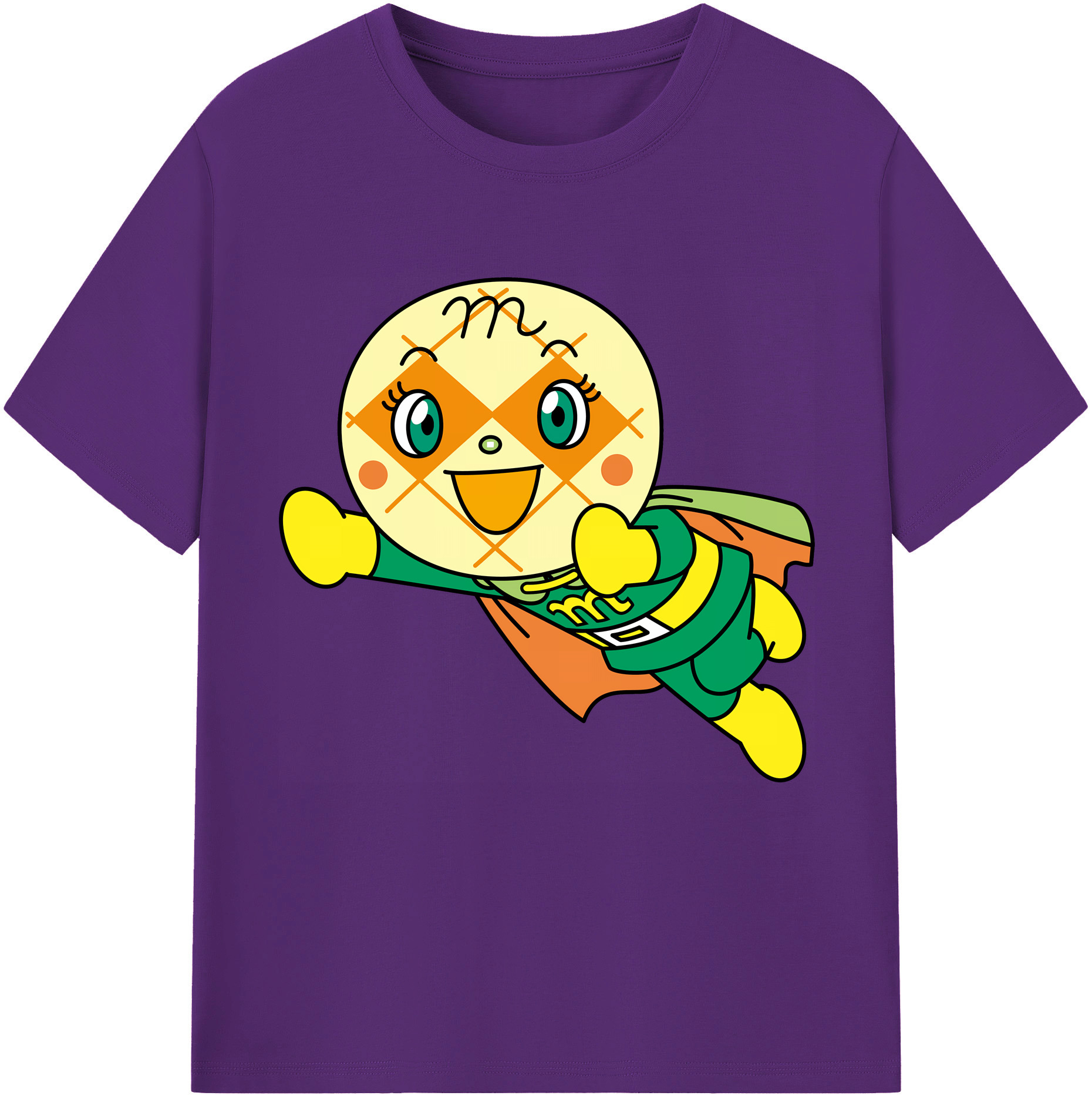 （画像用） アンパンマン Anpanman 綿100％半袖Tシャツ（フロントプリント）