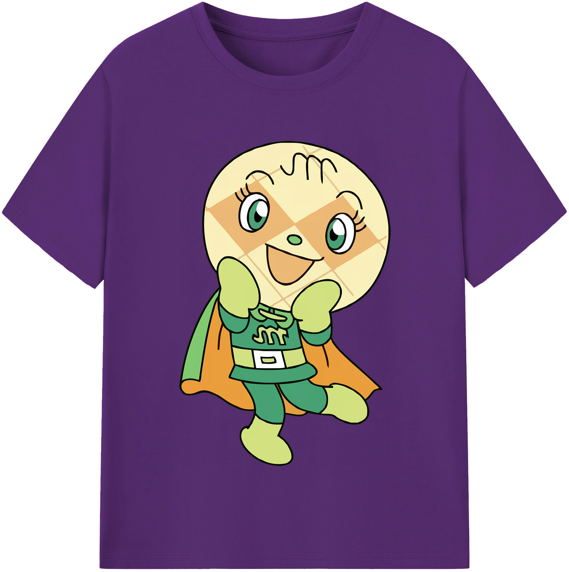 （画像用） アンパンマン Anpanman 綿100％半袖Tシャツ（フロントプリント）