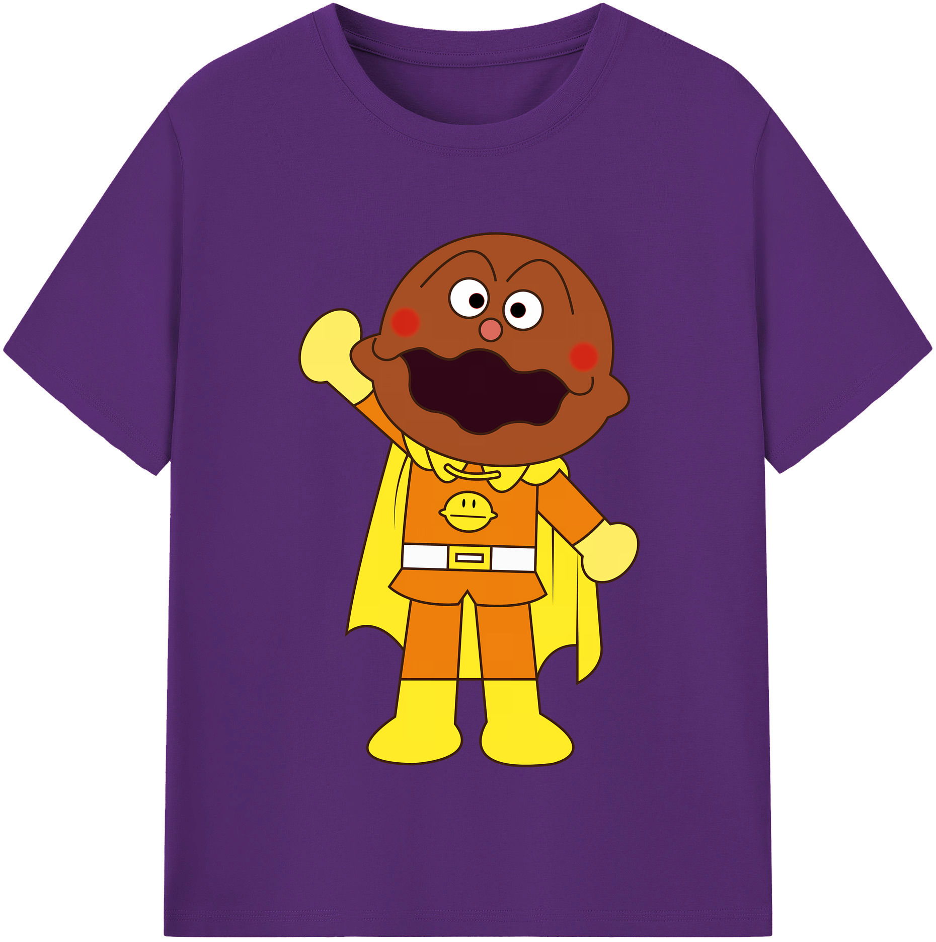 （画像用） アンパンマン Anpanman 綿100％半袖Tシャツ（フロントプリント）