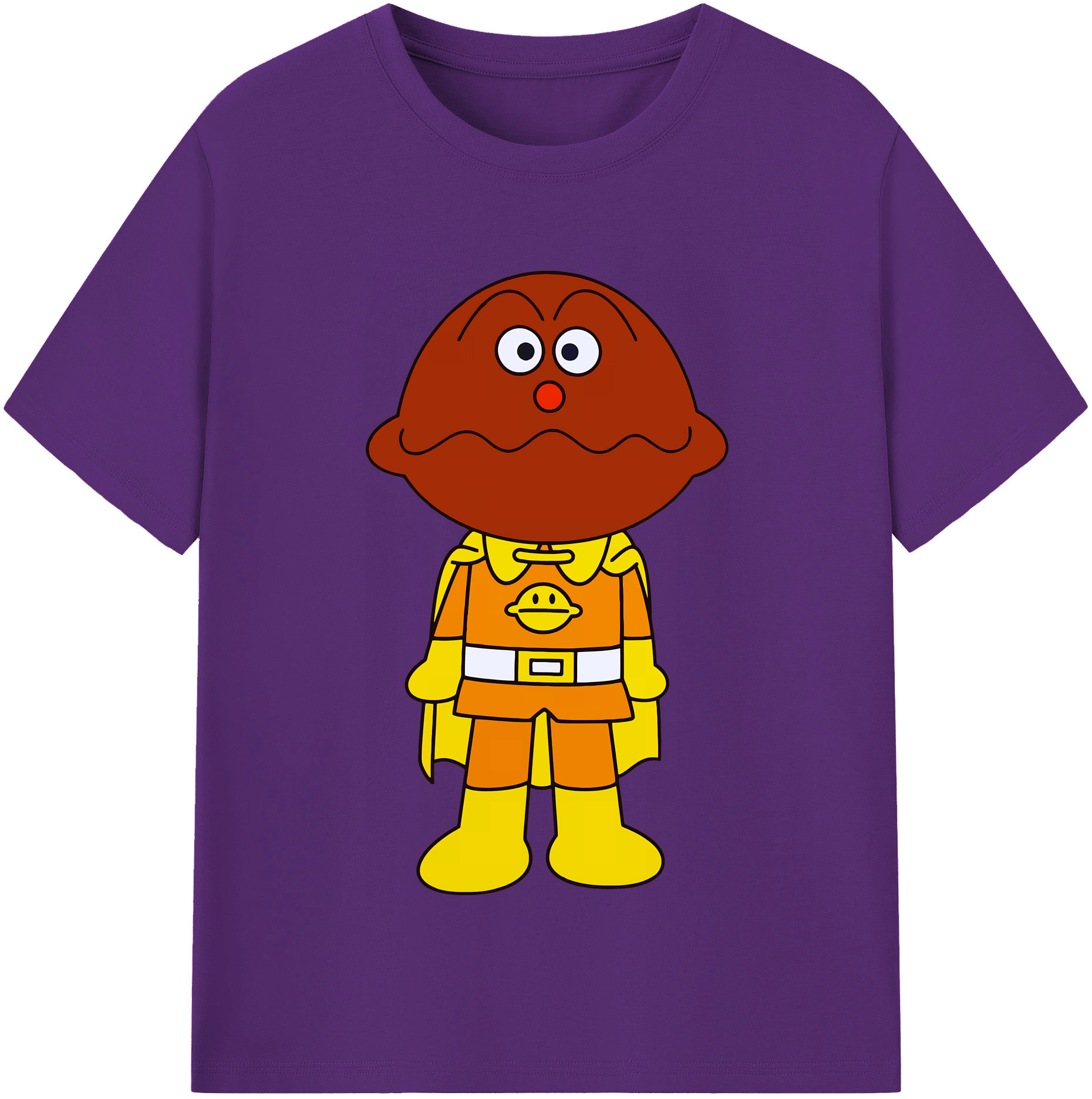 （画像用） アンパンマン Anpanman 綿100％半袖Tシャツ（フロントプリント）