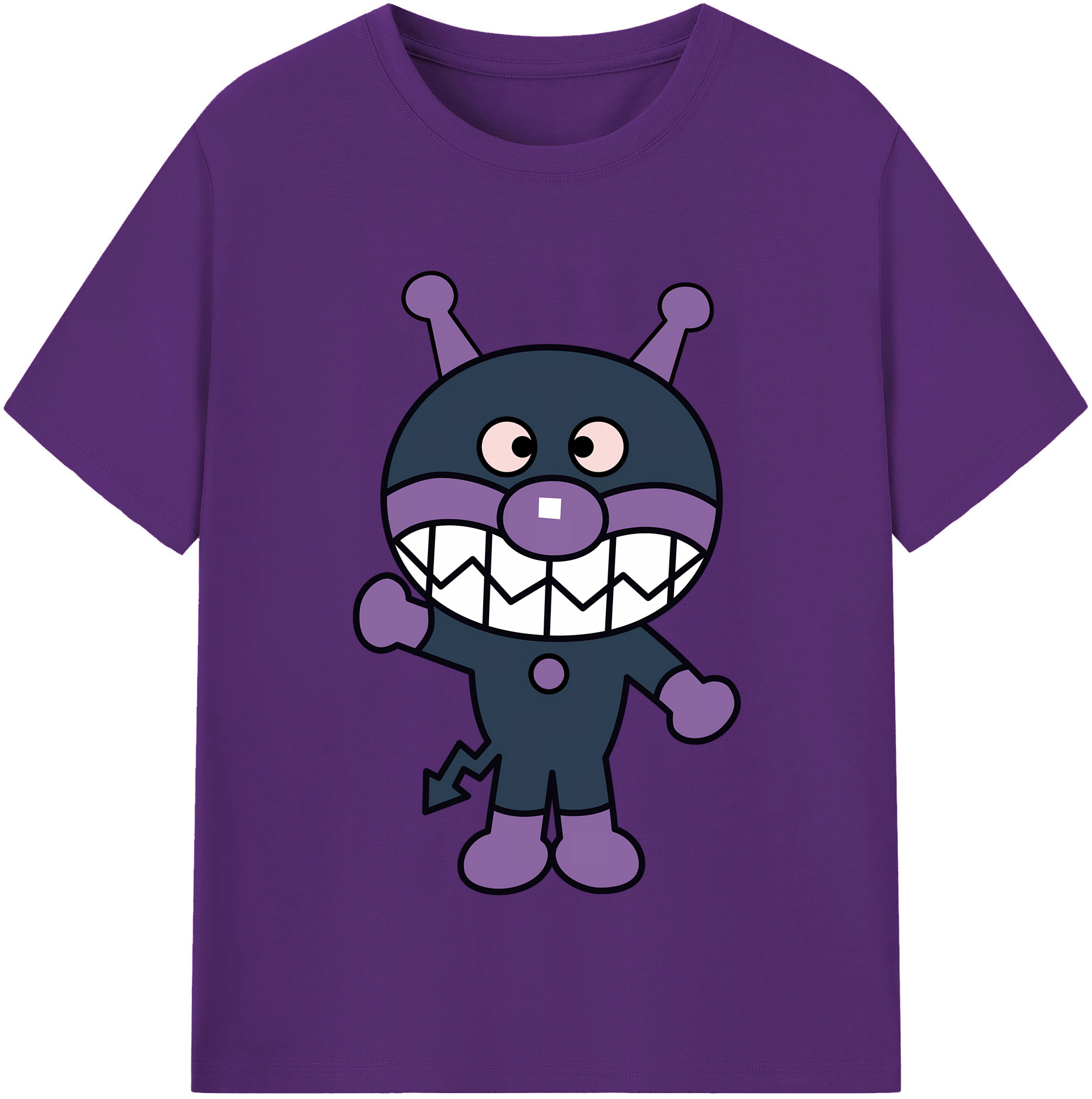 （画像用） アンパンマン Anpanman 綿100％半袖Tシャツ（フロントプリント）