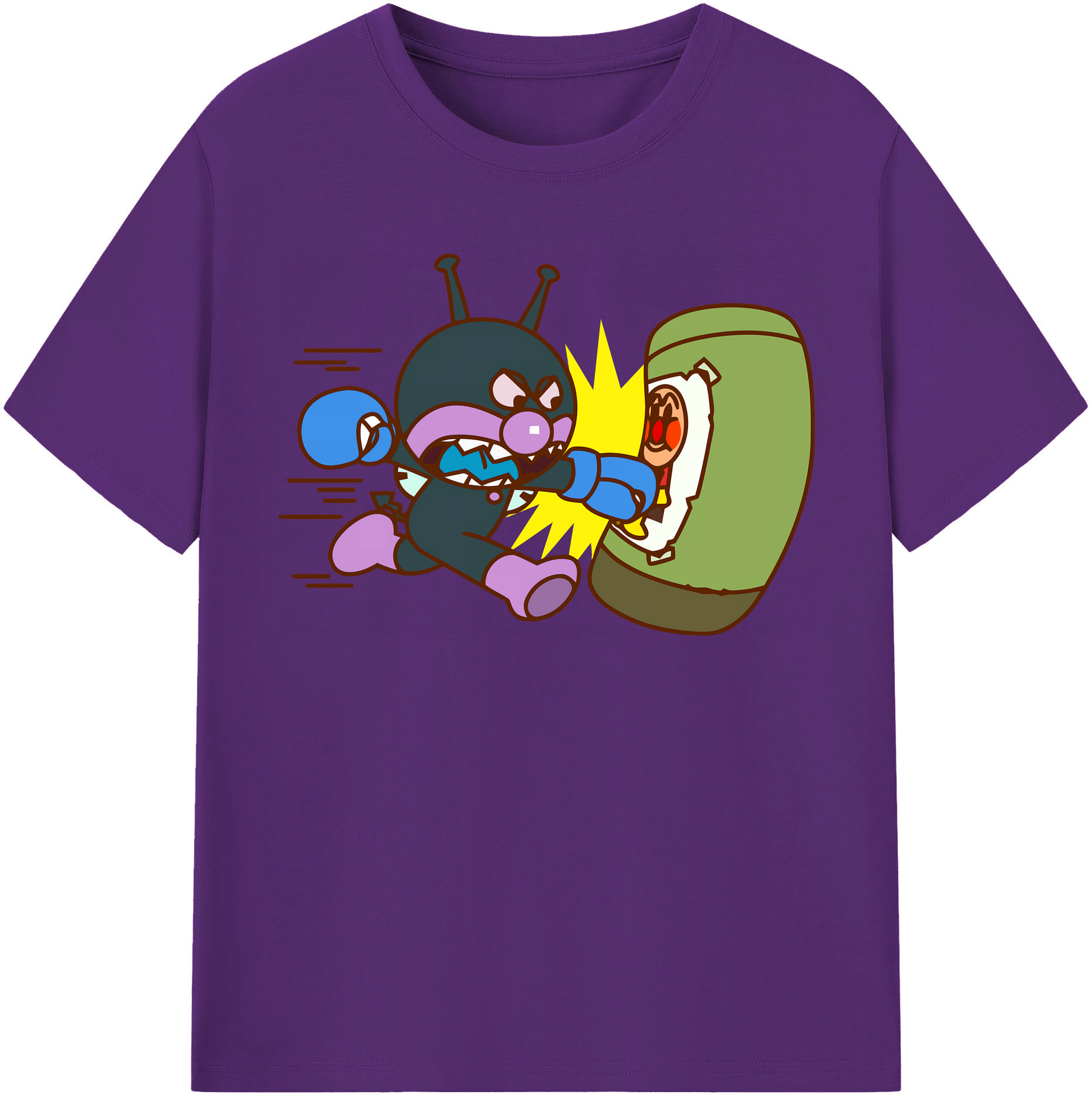 （画像用） アンパンマン Anpanman 綿100％半袖Tシャツ（フロントプリント）