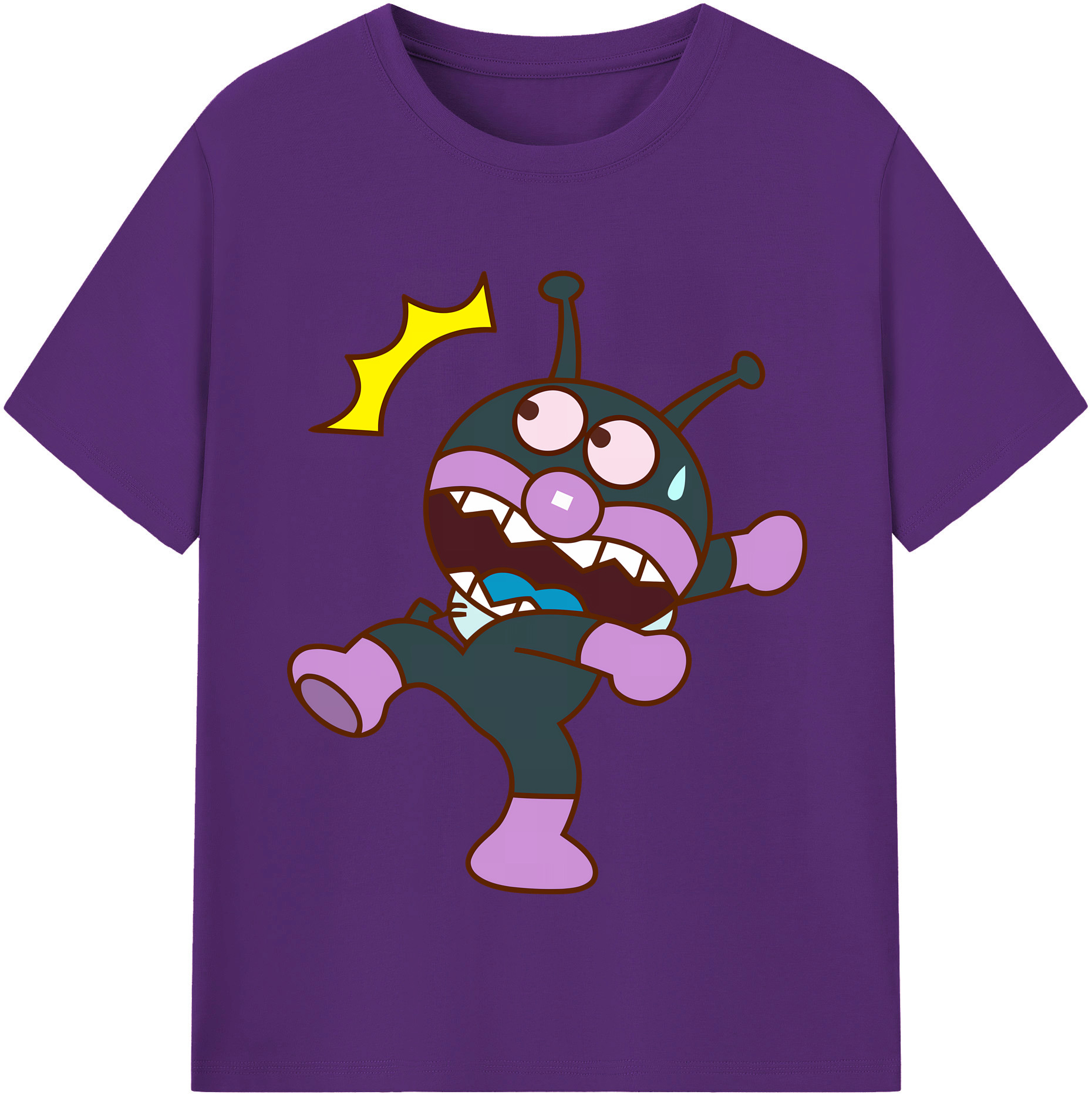 （画像用） アンパンマン Anpanman 綿100％半袖Tシャツ（フロントプリント）