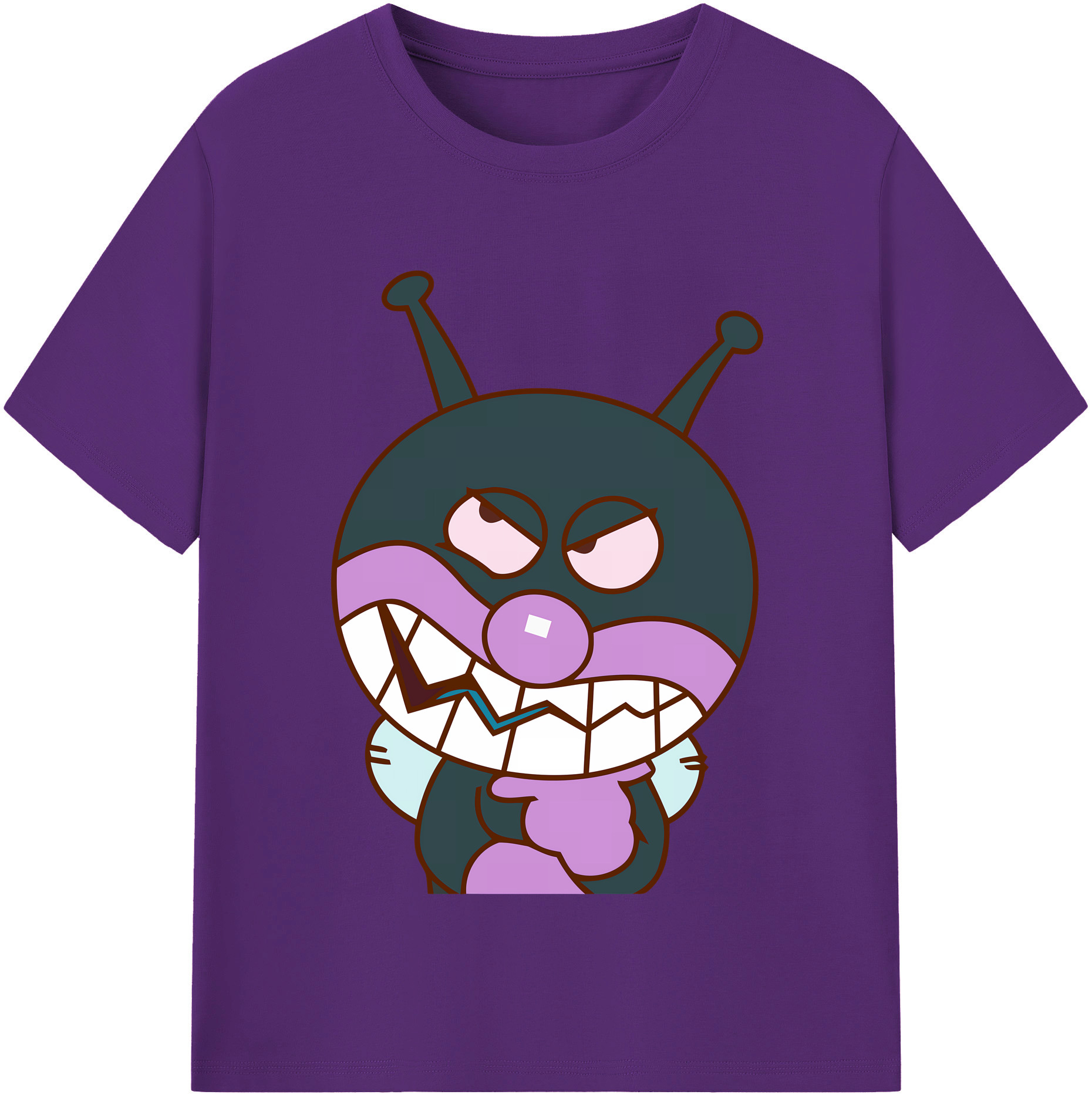 （画像用） アンパンマン Anpanman 綿100％半袖Tシャツ（フロントプリント）