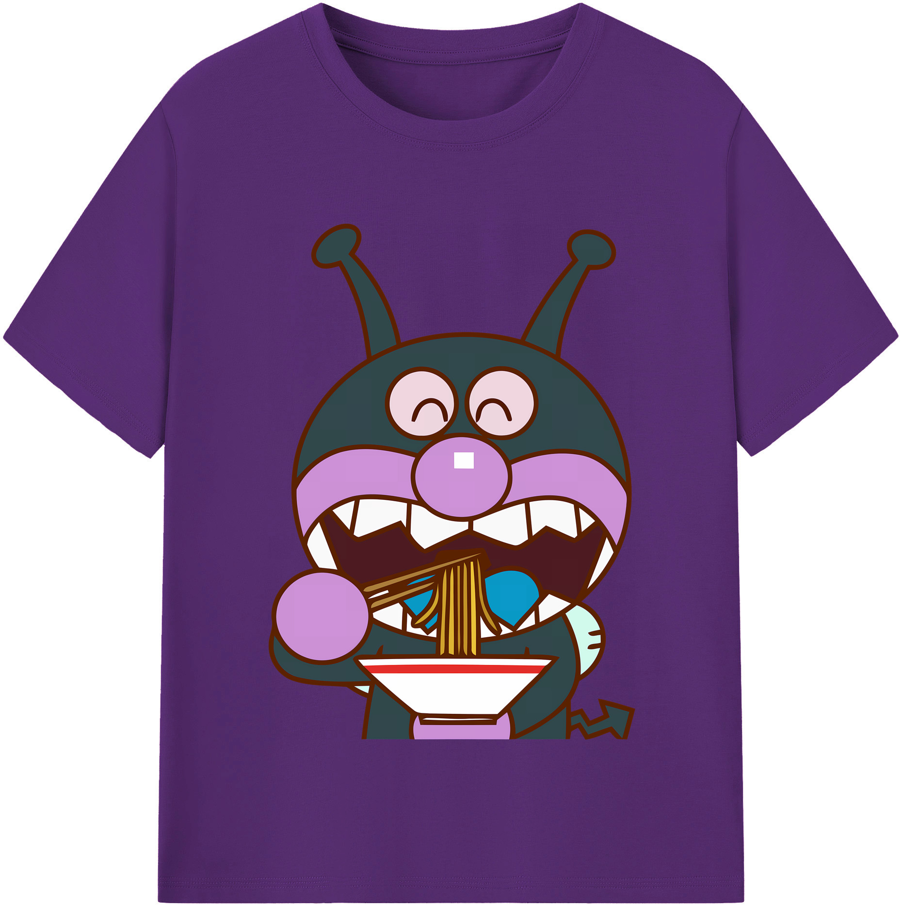 （画像用） アンパンマン Anpanman 綿100％半袖Tシャツ（フロントプリント）