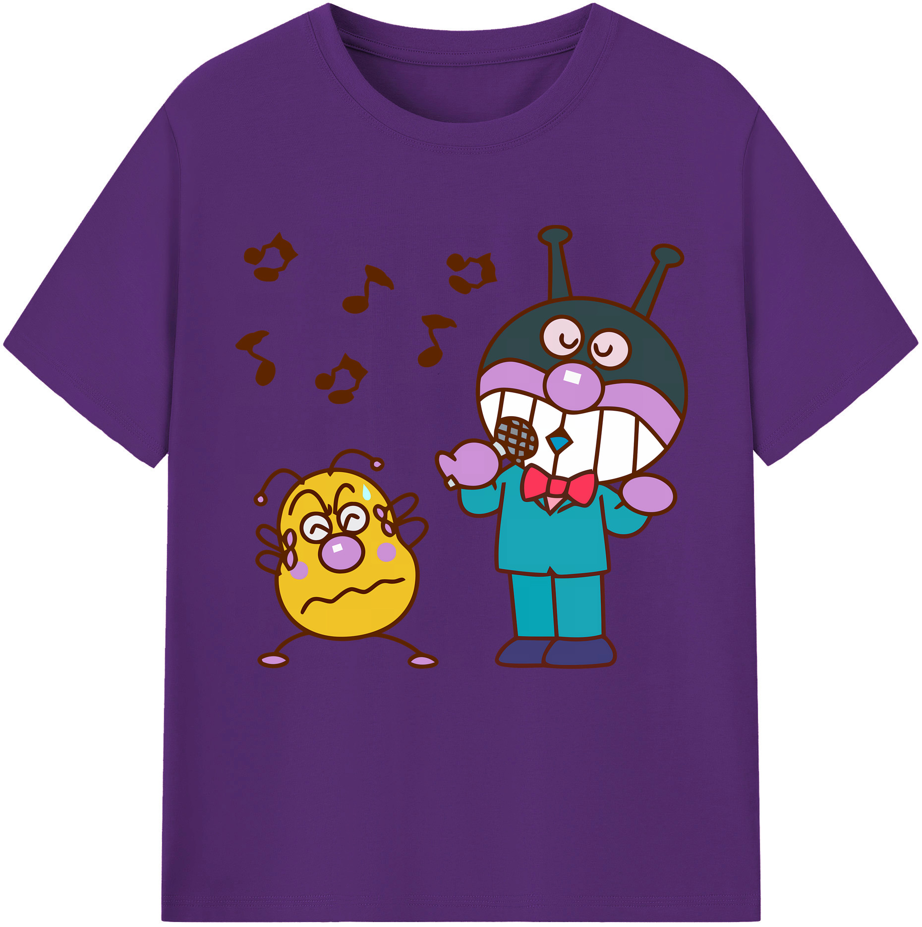 （画像用） アンパンマン Anpanman 綿100％半袖Tシャツ（フロントプリント）