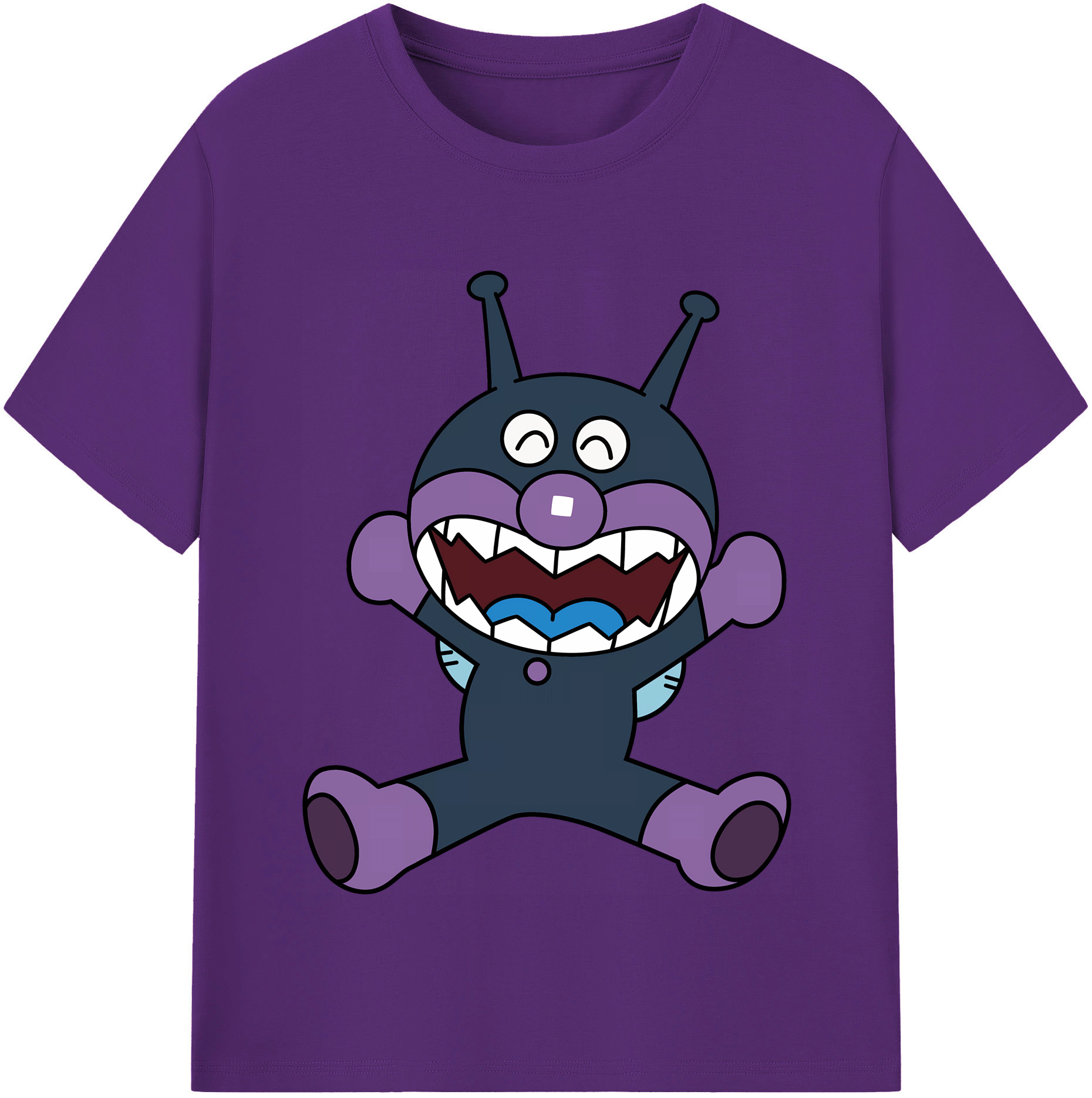 （画像用） アンパンマン Anpanman 綿100％半袖Tシャツ（フロントプリント）
