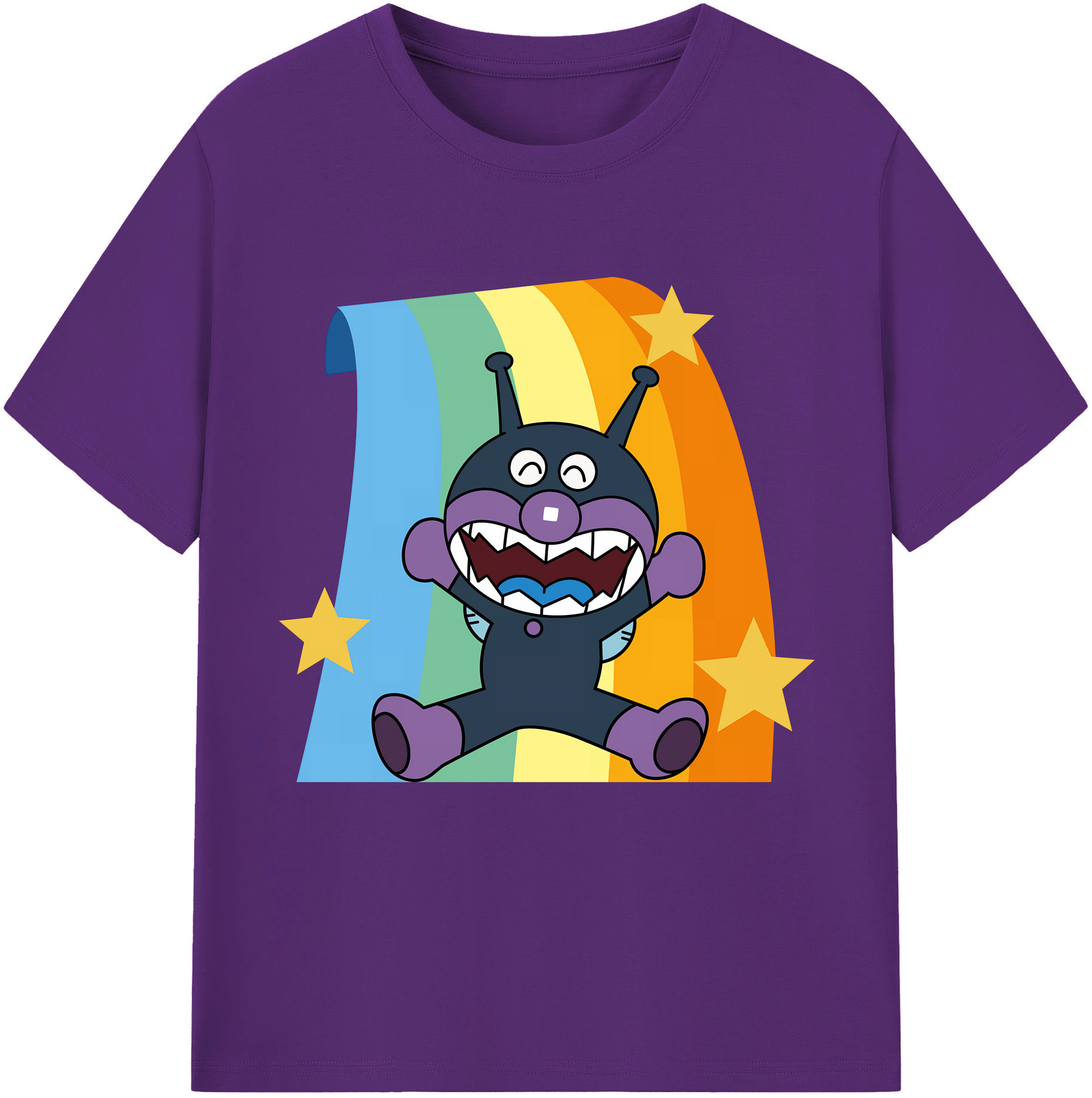 （画像用） アンパンマン Anpanman 綿100％半袖Tシャツ（フロントプリント）