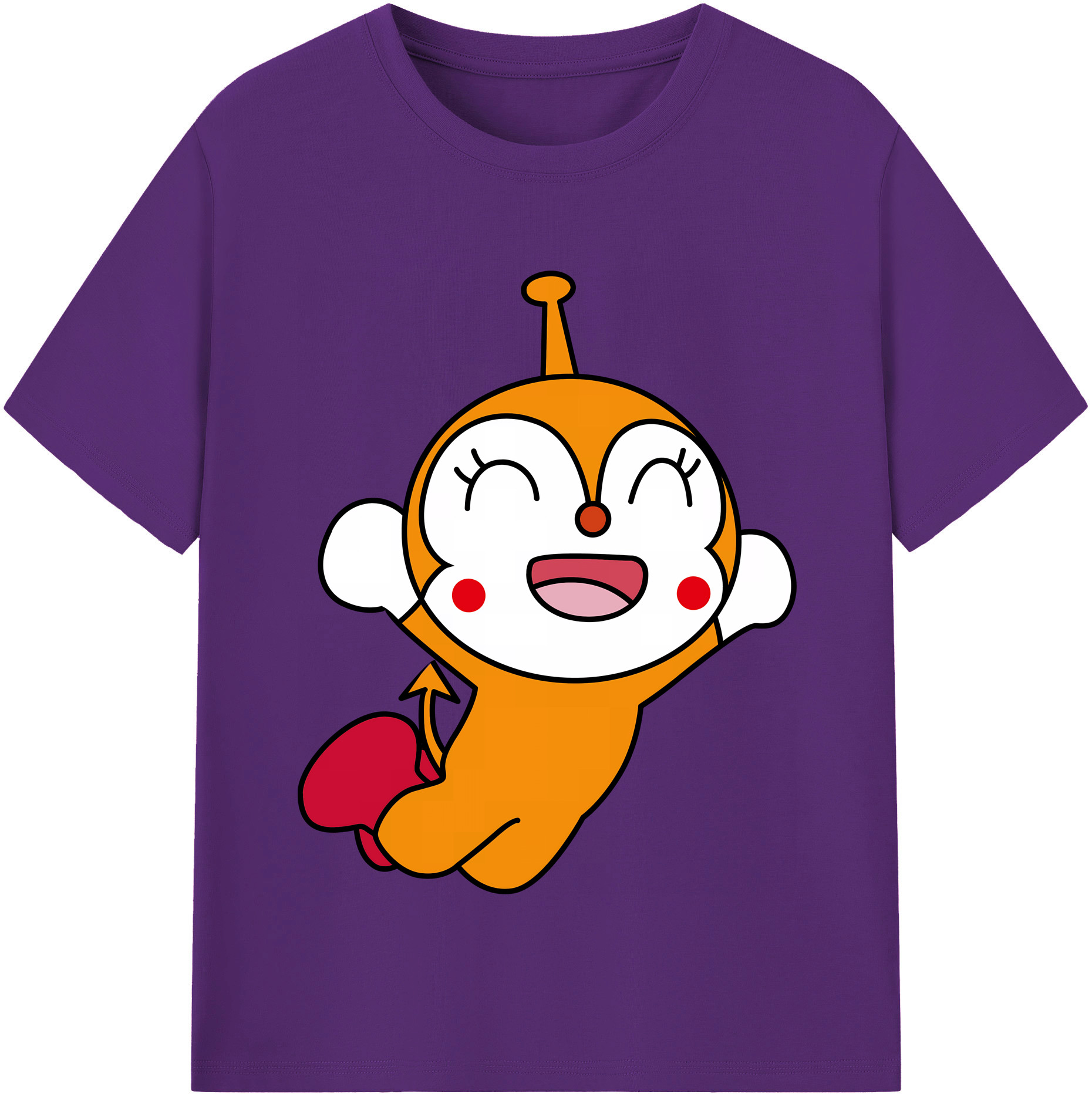 （画像用） アンパンマン Anpanman 綿100％半袖Tシャツ（フロントプリント）