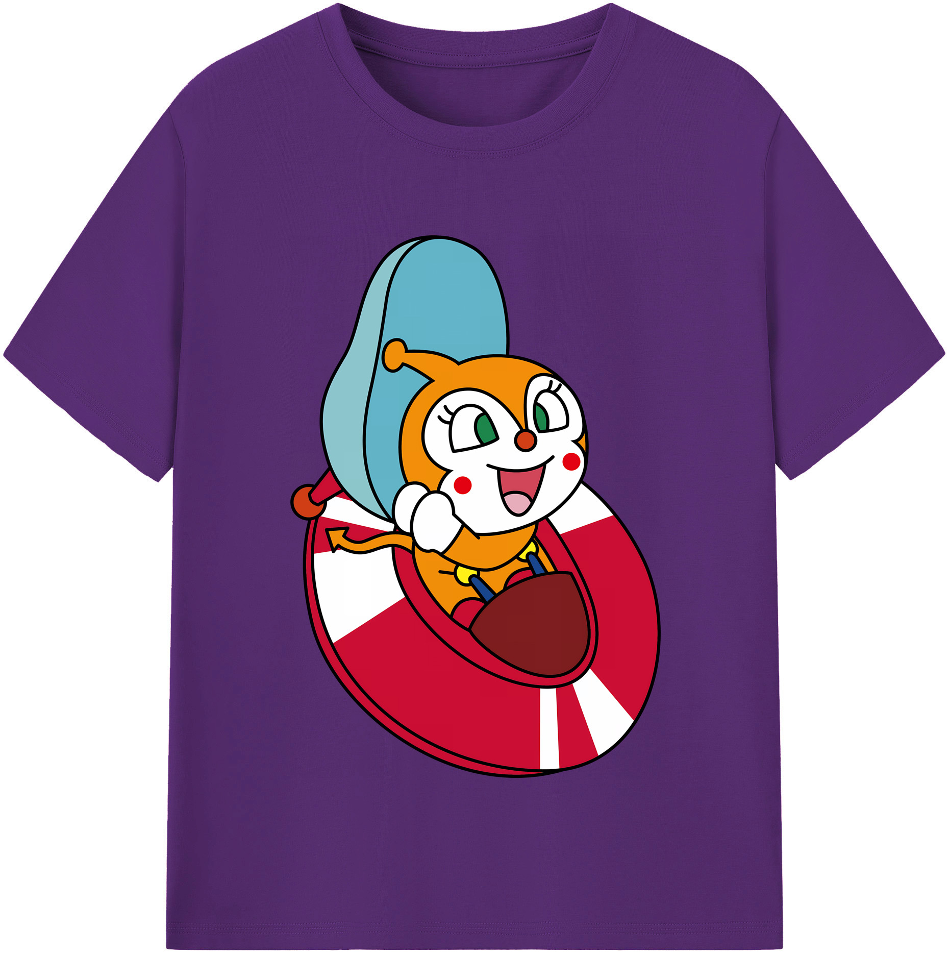 （画像用） アンパンマン Anpanman 綿100％半袖Tシャツ（フロントプリント）