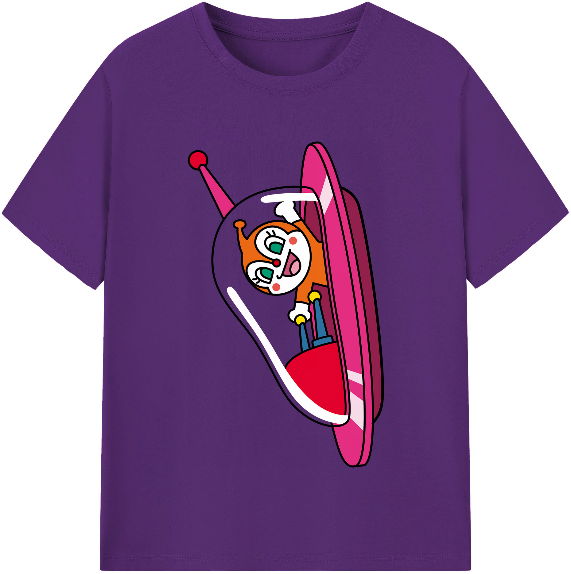 （画像用） アンパンマン Anpanman 綿100％半袖Tシャツ（フロントプリント）
