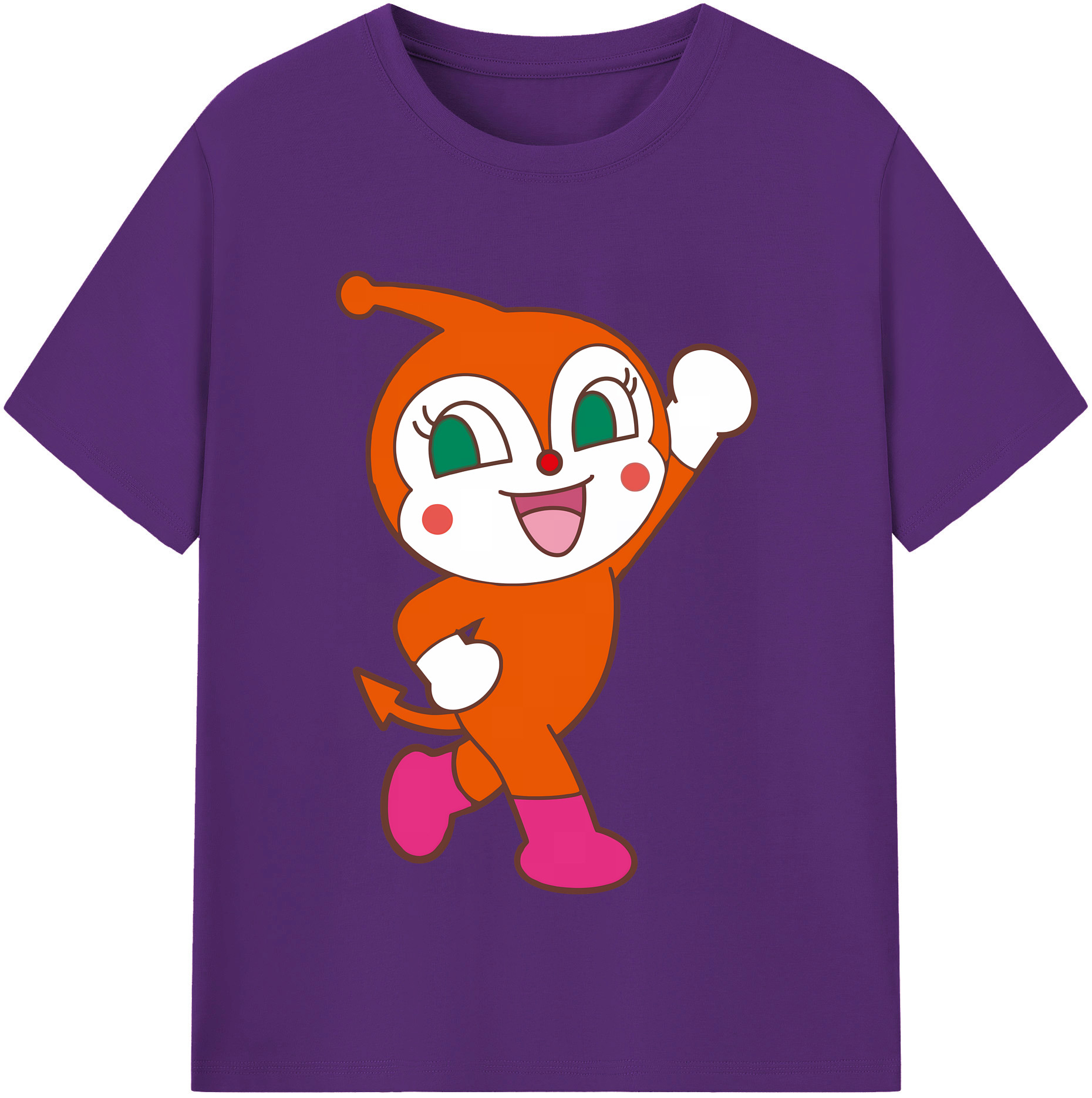（画像用） アンパンマン Anpanman 綿100％半袖Tシャツ（フロントプリント）
